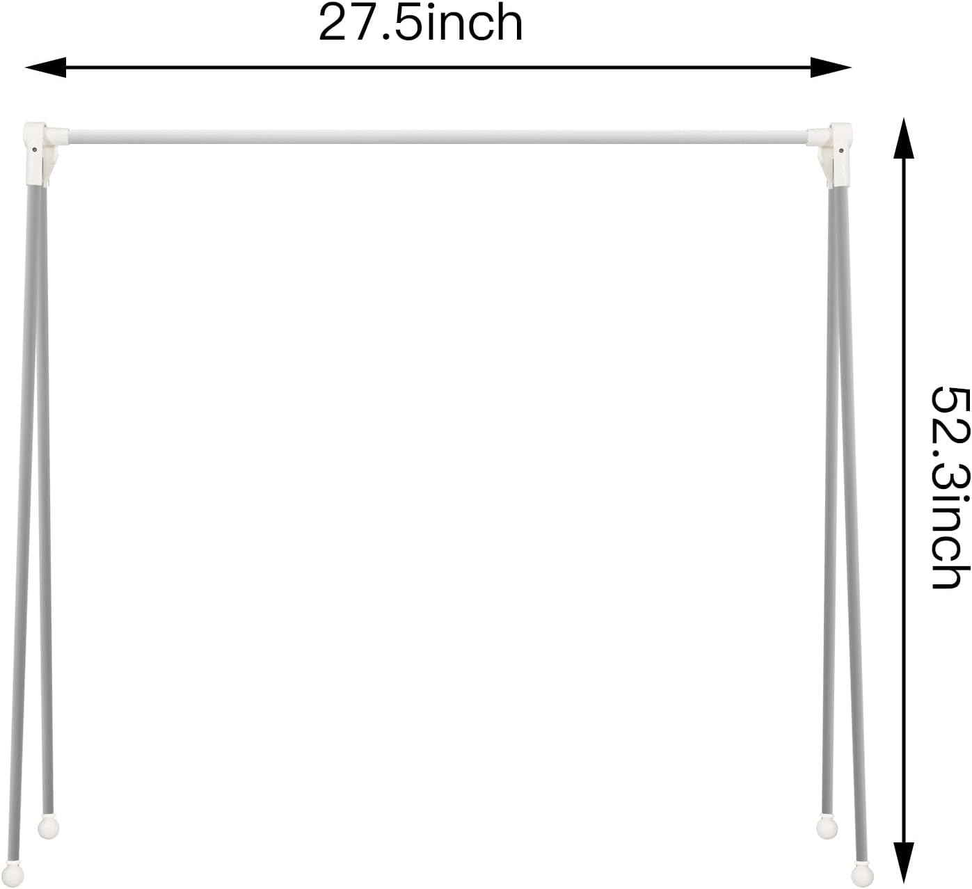 Foldable Telescopic Drying Rack, Adjustable Stainless Steel Clothes Hanger, Portable Laundry Rack for Indoor & Travel Use