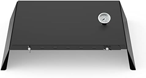 Skyflame Universal Metal Pizza Oven Kit with 20-30 inch Adjustable Width, Grill Top Pizza Oven Box for Most Gas Grills/Pellet Grill Conversion Kit