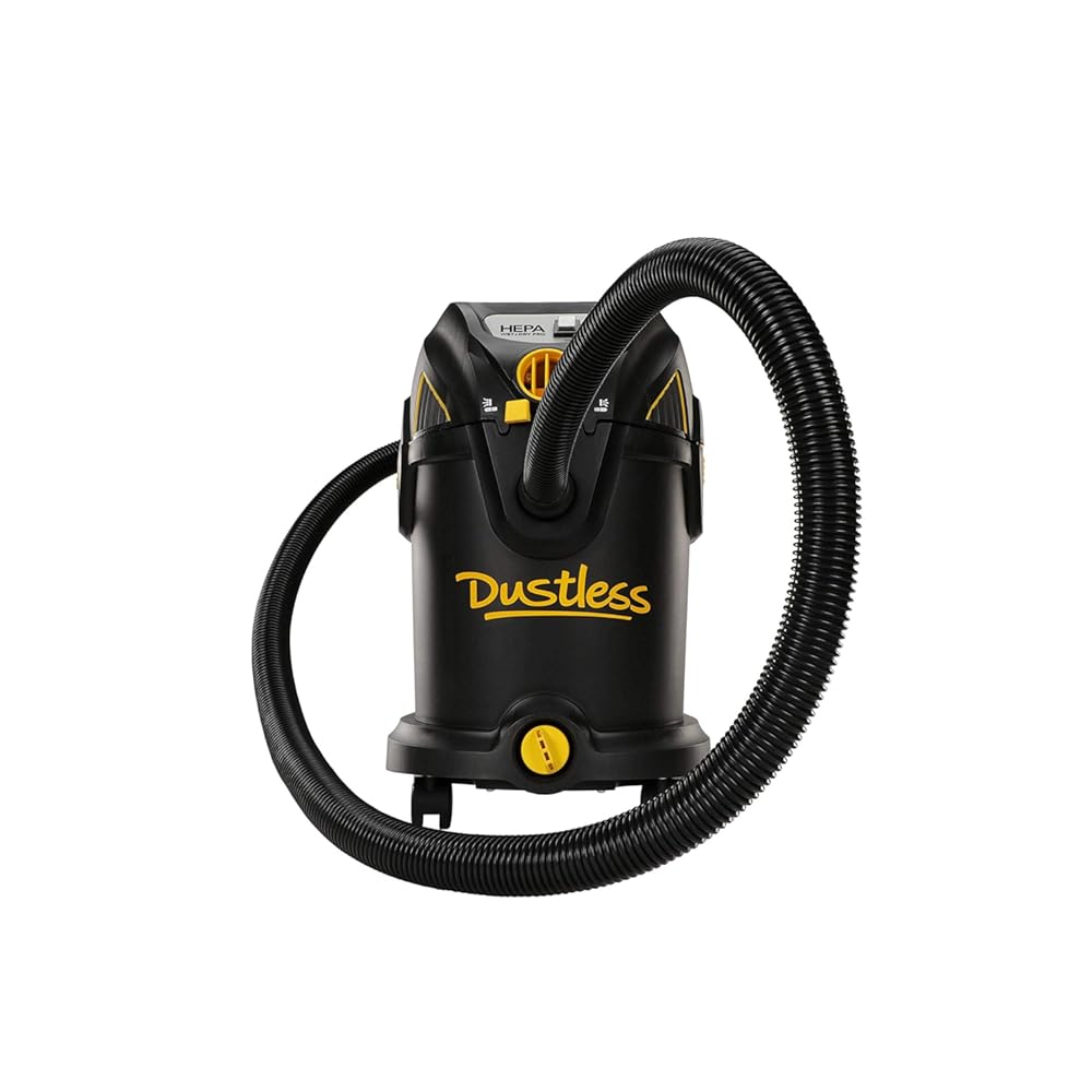 Dustless Technologies HEPA Wet+Dry Pro Vacuum, 8 Gallon, Black (D1618)