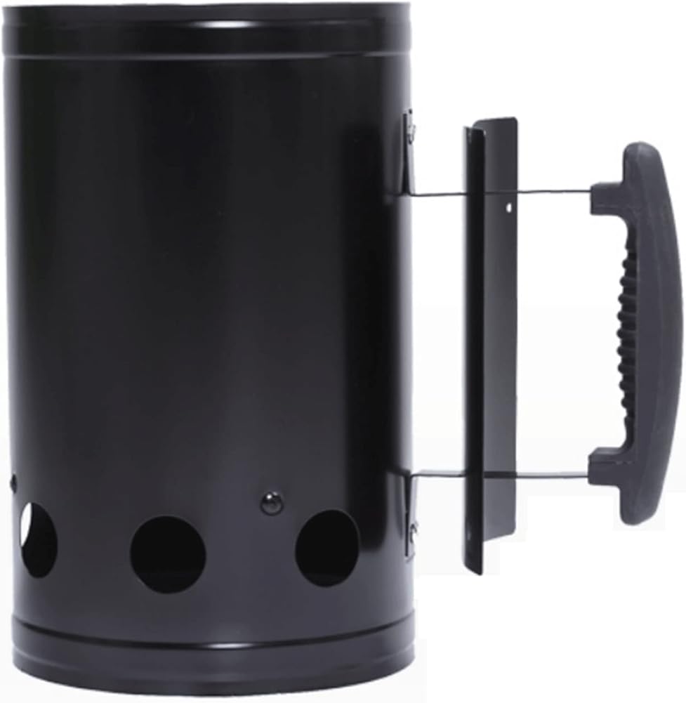 Heavy Duty Deluxe Charcoal Chimney Starter | BBQ Chimney Starter for Charcoal Grill and Barbecues, Compact Easy to Use Chimney Starters and BBQ Grill Tools