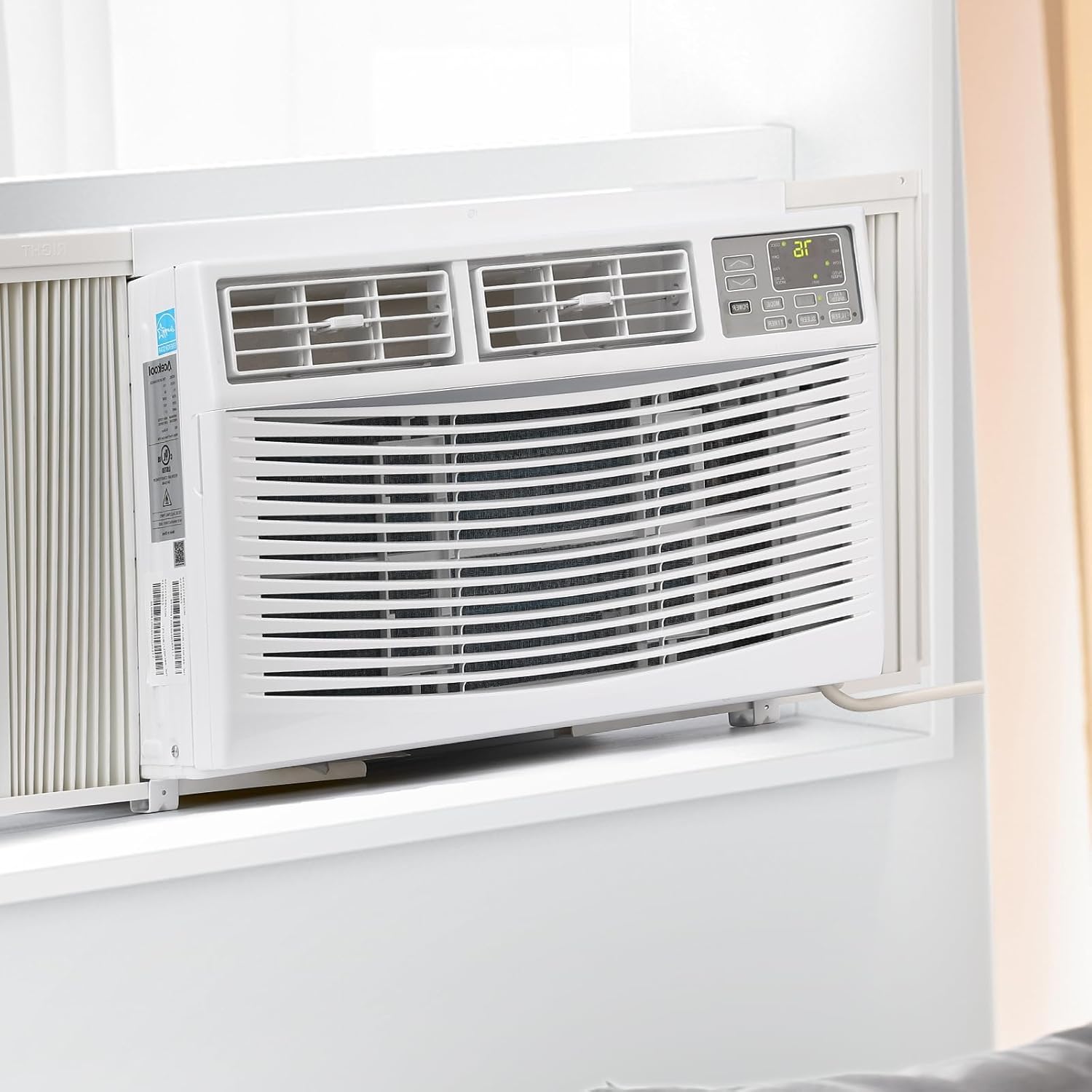 Window Air Conditioner, 8,000 BTU Window AC Units, Remote/App Control and Dehumidify Function, 3 Cooling & Fan Speeds, Cools 350 Sq.Ft, Perfect for Bedroom, Living Room, Home Office