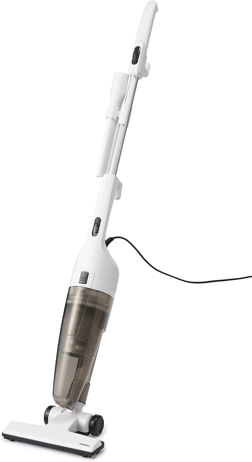 Twin Bird TC-E124SPW Cyclone Stick Cleaner, 2-Way Vacuum Cleaner, Special White