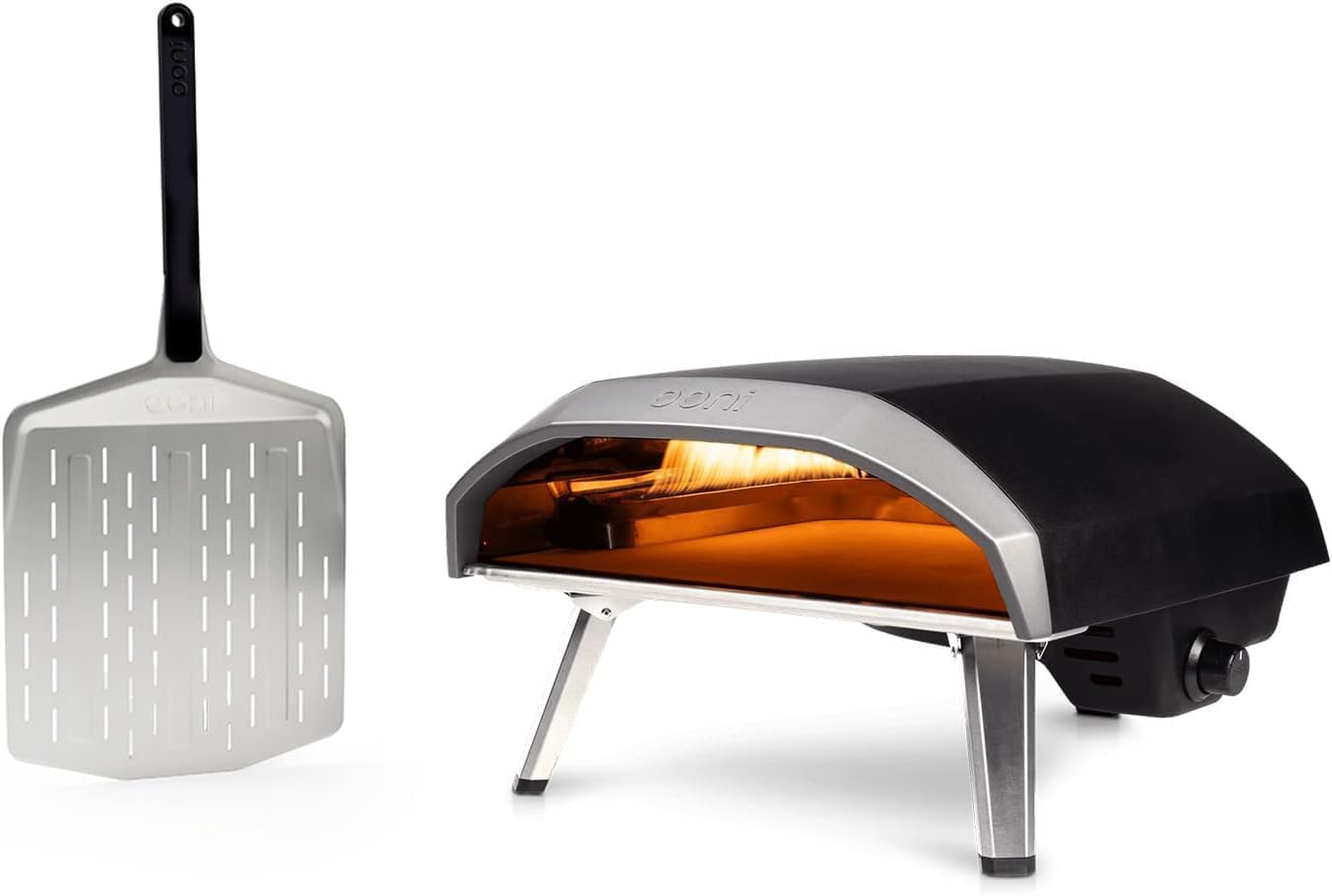 Ooni Koda 16 Natural Gas Pizza Oven - Essentials Pizza Oven Bundle - Includes 14