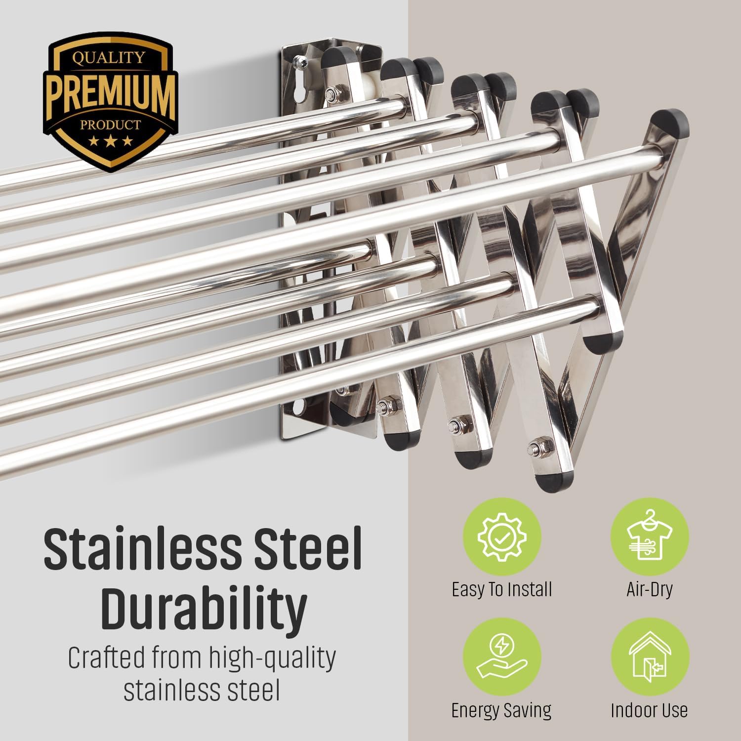 Smartsome | Wall Mounted | Clothes Drying Rack | 34