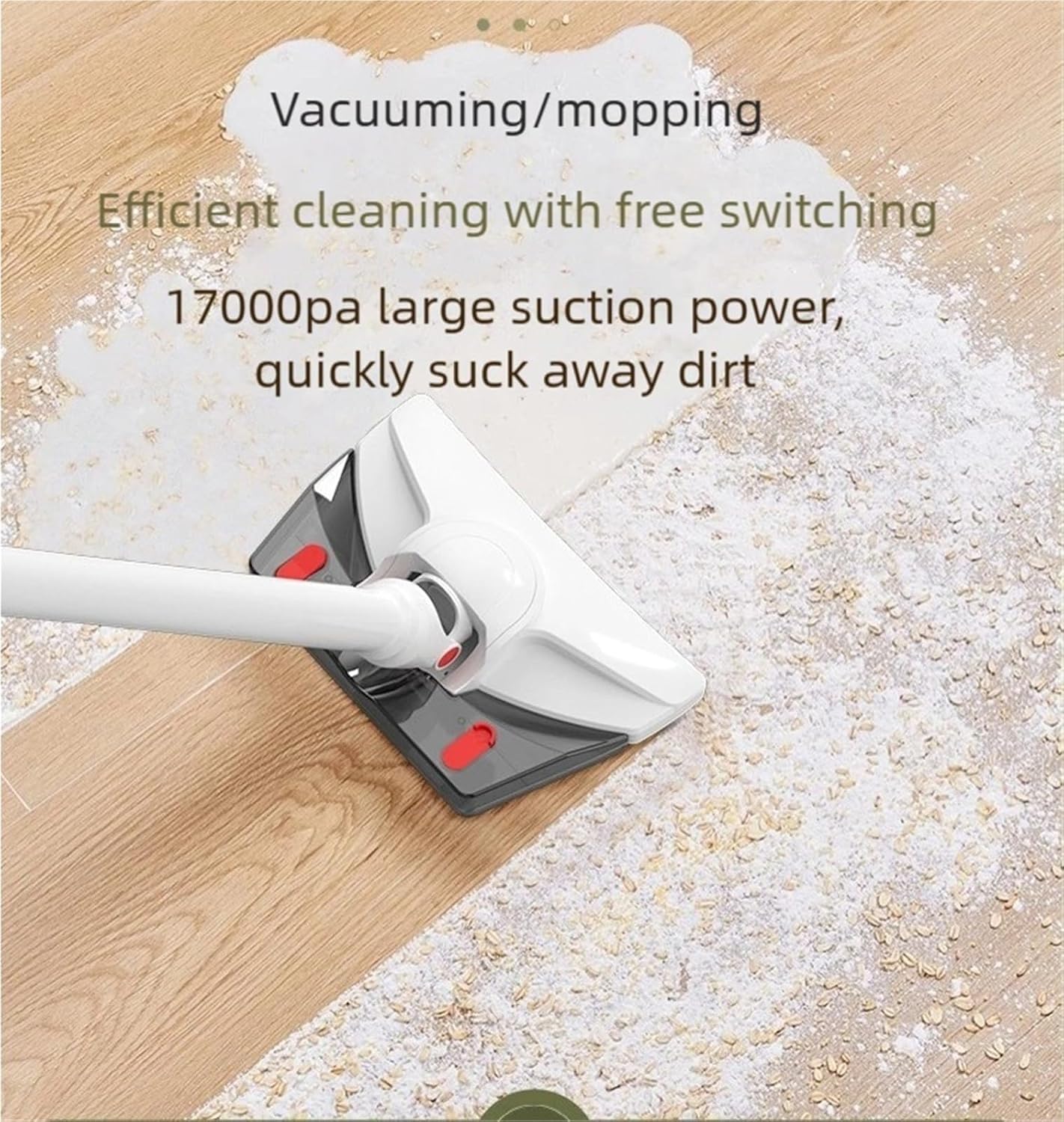 Wireless Handheld Car Vacuum Cleaner, Wet Dry Vacuum Cleaner and Mop for Hard Floors and Area Rugs, Up to 45 Minutes, Rechargeable Stick Vacuum for Hardwood Floor, Carpets(Orange)