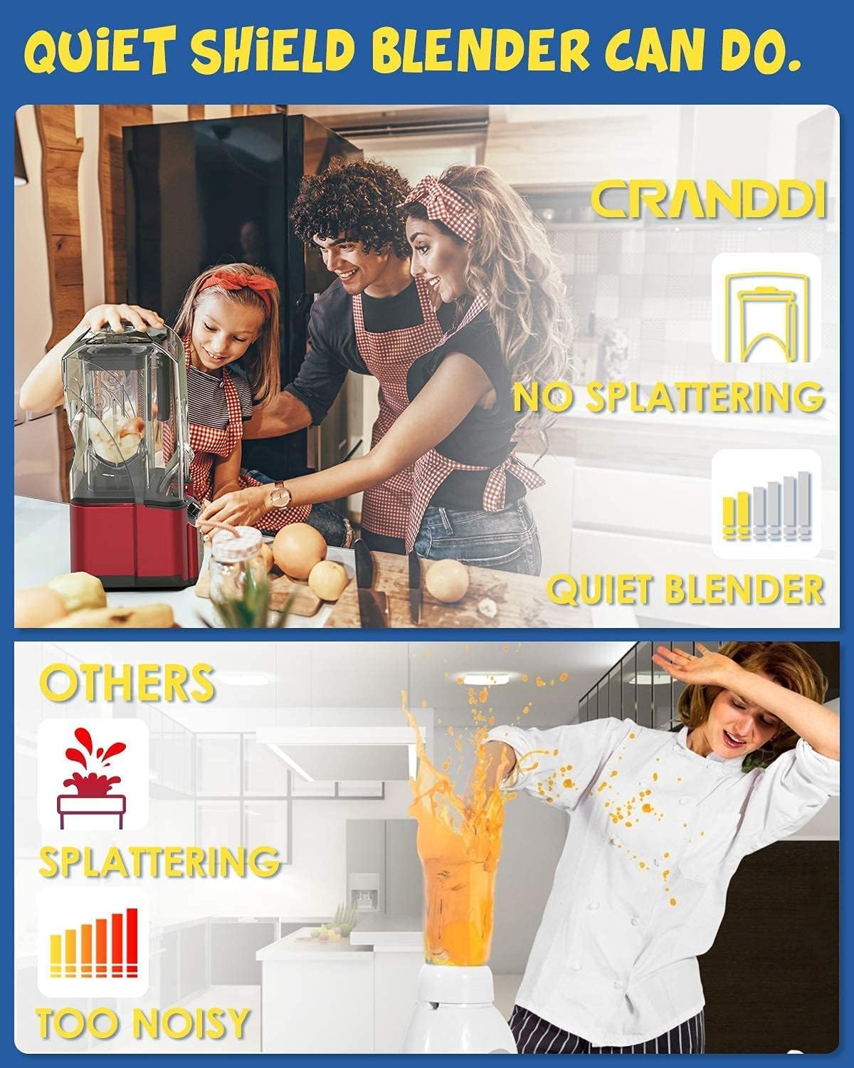 Commercial Quiet Blender K90 with Spare Cup