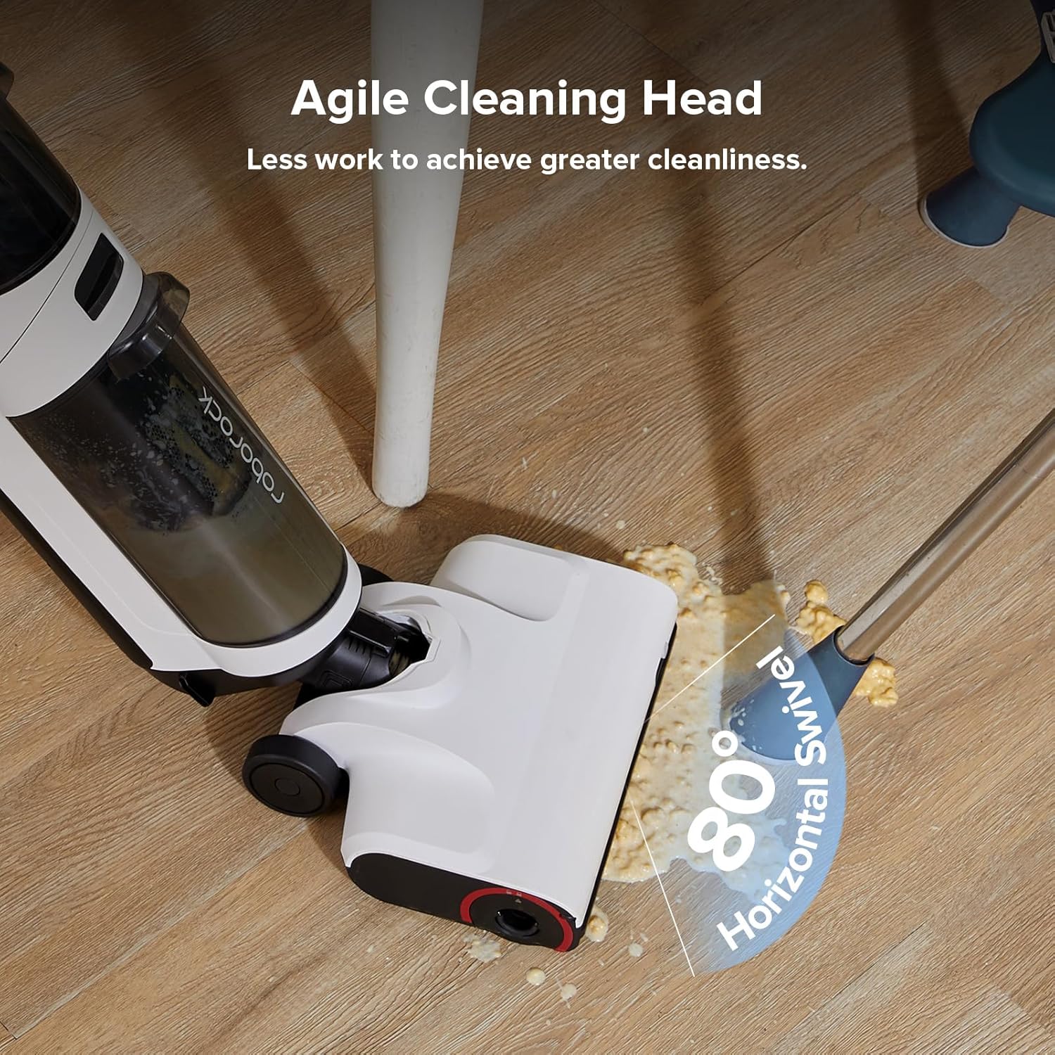 roborock Dyad Air Wet Dry Vacuum Cleaner, Cordless Vacuum Mop Combo with 17000Pa Power Suction, Long Battery, Edge Cleaning, Hardwood Floor Cleaner with Self-Cleaning & Drying System (Refurbished)