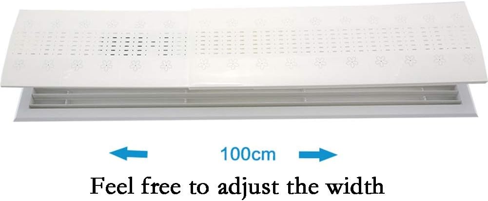 Air Conditioner Deflector for Ceiling Central, Prevent The Air from Blowing Straight, Angle Adjustable, Lightweight Plastic Material