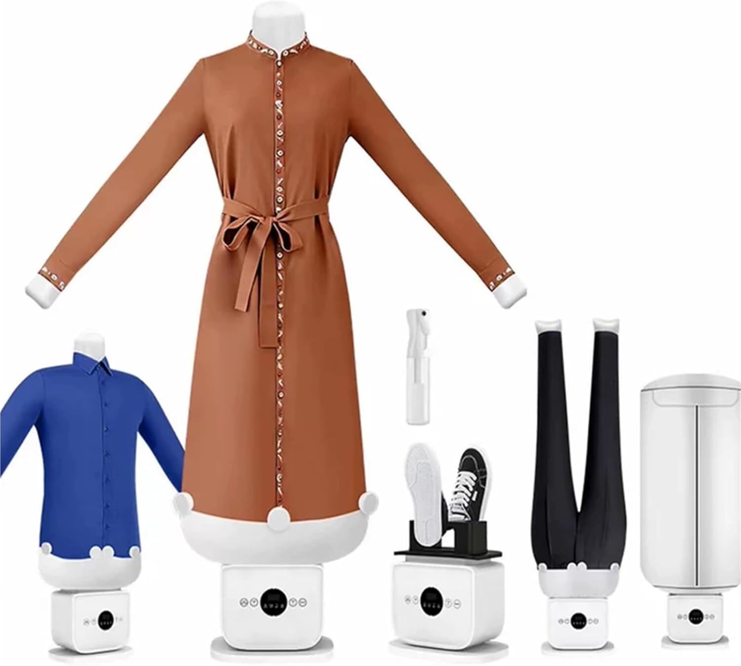 Automatic Steam Iron, Upgraded Touched Hands Free for Home, 8 Minutes Quick Ironed Dry, Portable & Ultra Quiet, Ideal