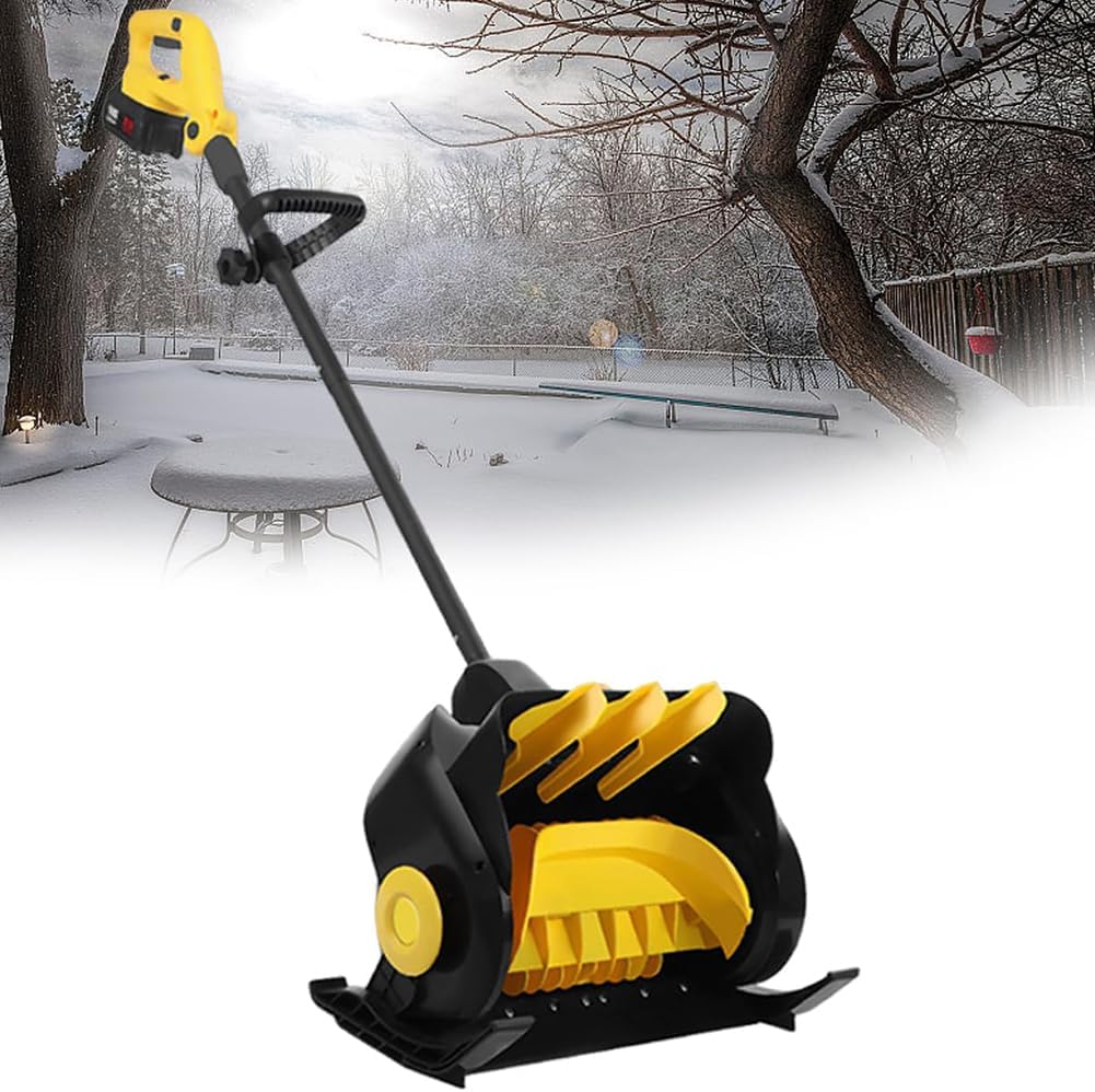 Cordless Brushless Snow Shovel, Electric Snow Blower, Cleaning Width 45CM, Adjustable Direction, Extensive Snow Removal, for City Road Factory Pavement