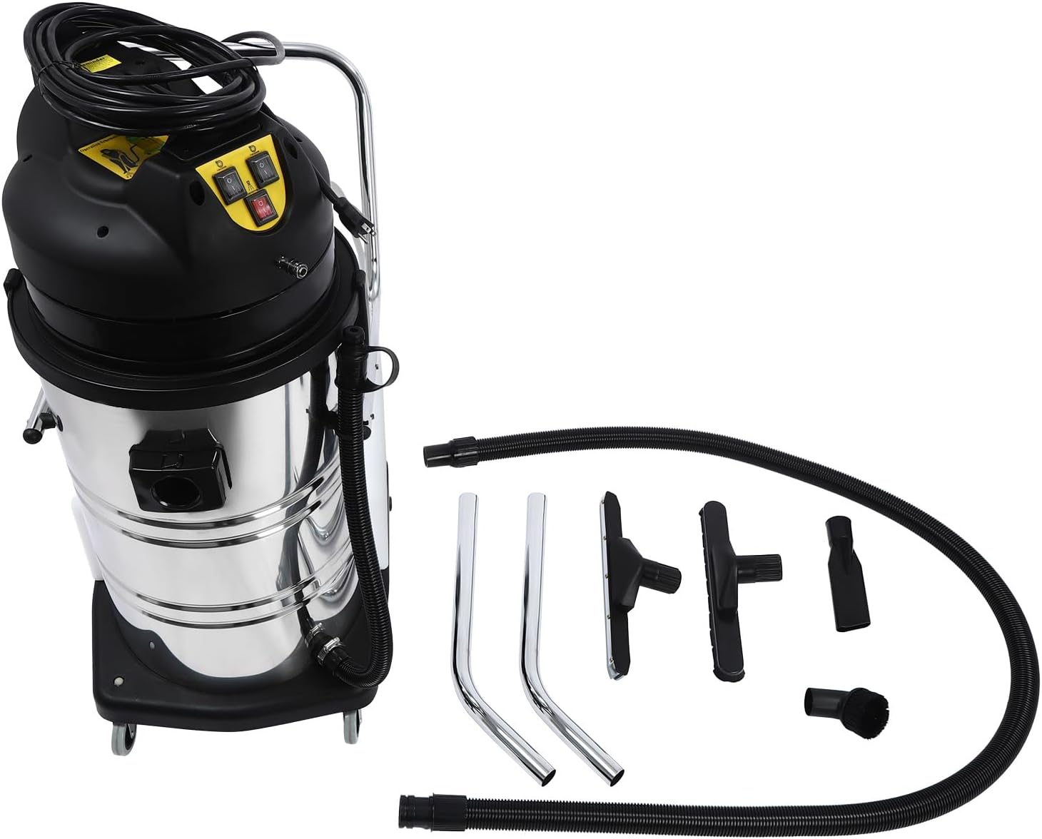 80L Commercial Carpet Cleaning Machine,Professional 3 in 1 Carpet Extractor Upholstery Wet Dry Vacuum Cleaner,Industrial Portable Floor Cleaning Machine for Hotels,Dry Cleaners (80 L)