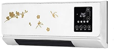 Space Heater 2000W Wall Mounted Air Cooler Conditioner Heater Fan Heating Cooling Room Bathroom Waterproof Remote Timing Air Conditioning Fan Electric Heaters, Grey (Grey 2000W)