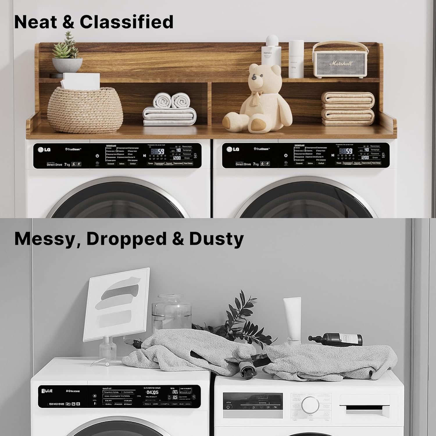 Washer Dryer Countertop with Non-Slip Pads, 2.75