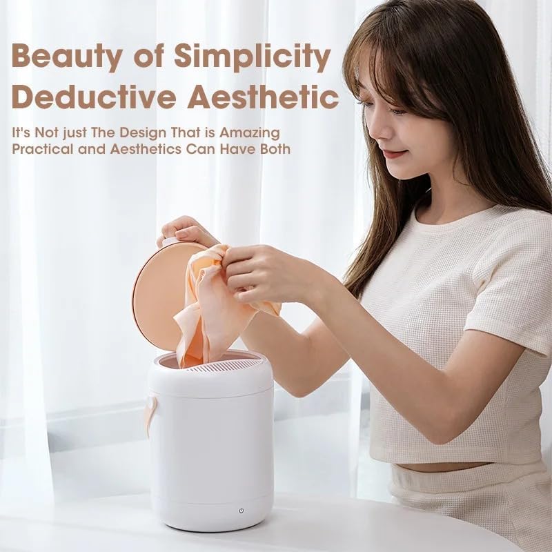 Portable Mini Washing Machine Intelligent Underwear Washer 2.8L Capacity for Baby Clothes, Small Laundry | Lightweight for Apartment, Dorm, Hotel, Travel & Camping | Quiet Energy-Efficient (White)