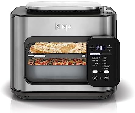 Ninja R-SFP701 14-in-1 Multicooker, Oven & Air Fryer, 15-Min Meals, 3 Accessories, Grey (Renewed)