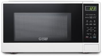 Commercial CHEF Countertop Microwave, 1.1 Cubic feet, White