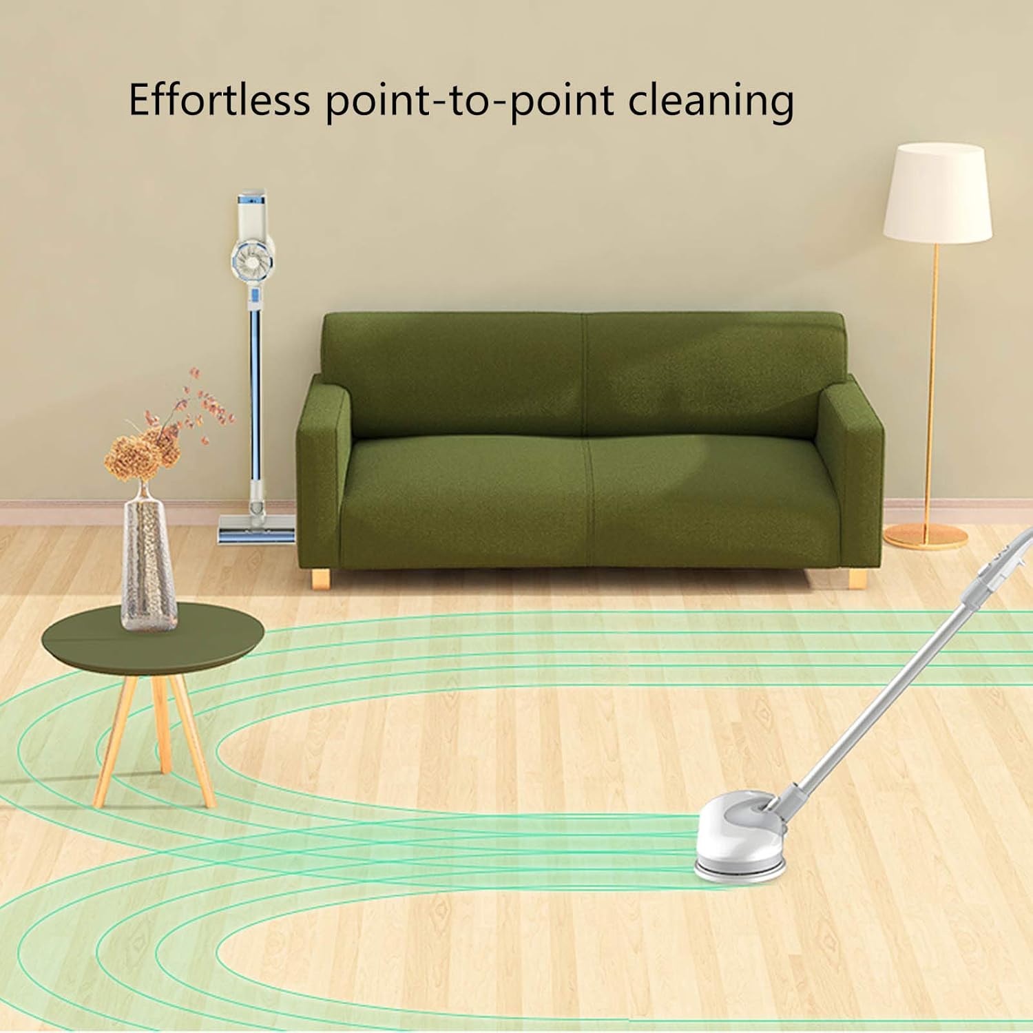 Household Multifunctional Steam Mop Handheld Vertical Floor Steam Cleaner Convenient Detachable Handheld Steam Cleaner Hard Floor Cleaning White (White)