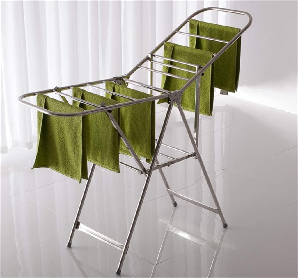Stainless Steel Clothes Airer Folding Clothes Drying Rack for Indoors and Outdoors Laundry Drying Rack Foldable Dryer(