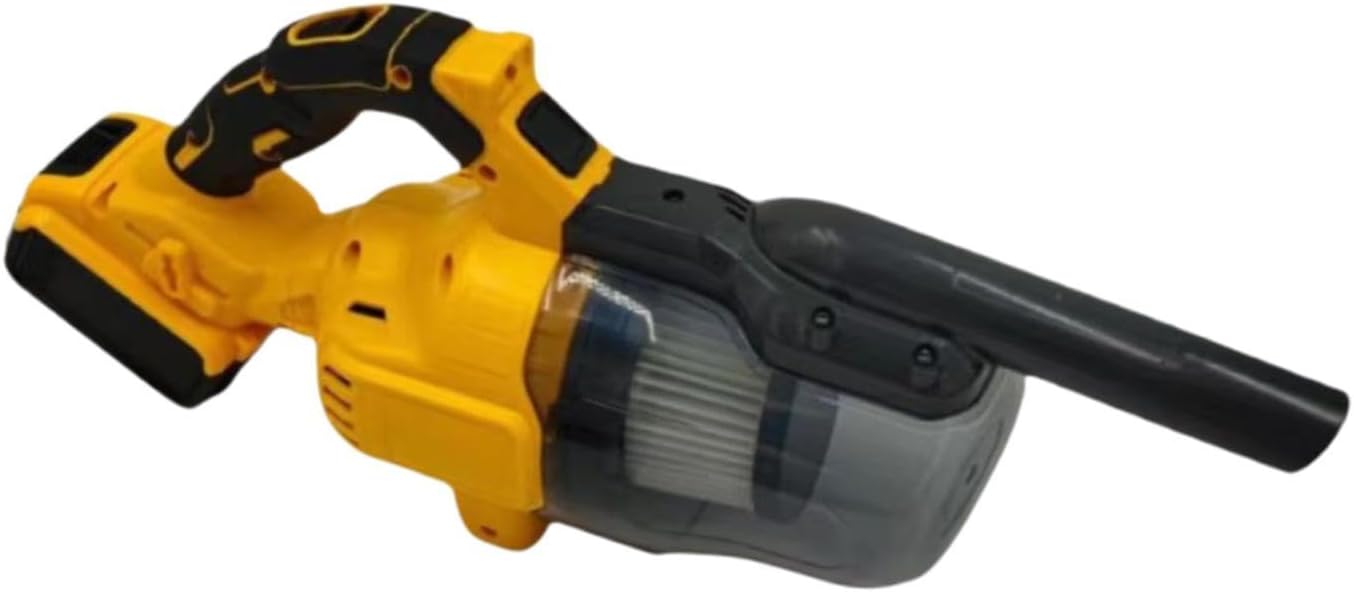 Handheld Vacuum, Car Vacuum Cleaner, Cleaning Tool, Compact Powerful Portable Strong Suction for Workshop, Home, Carpet, Yellow