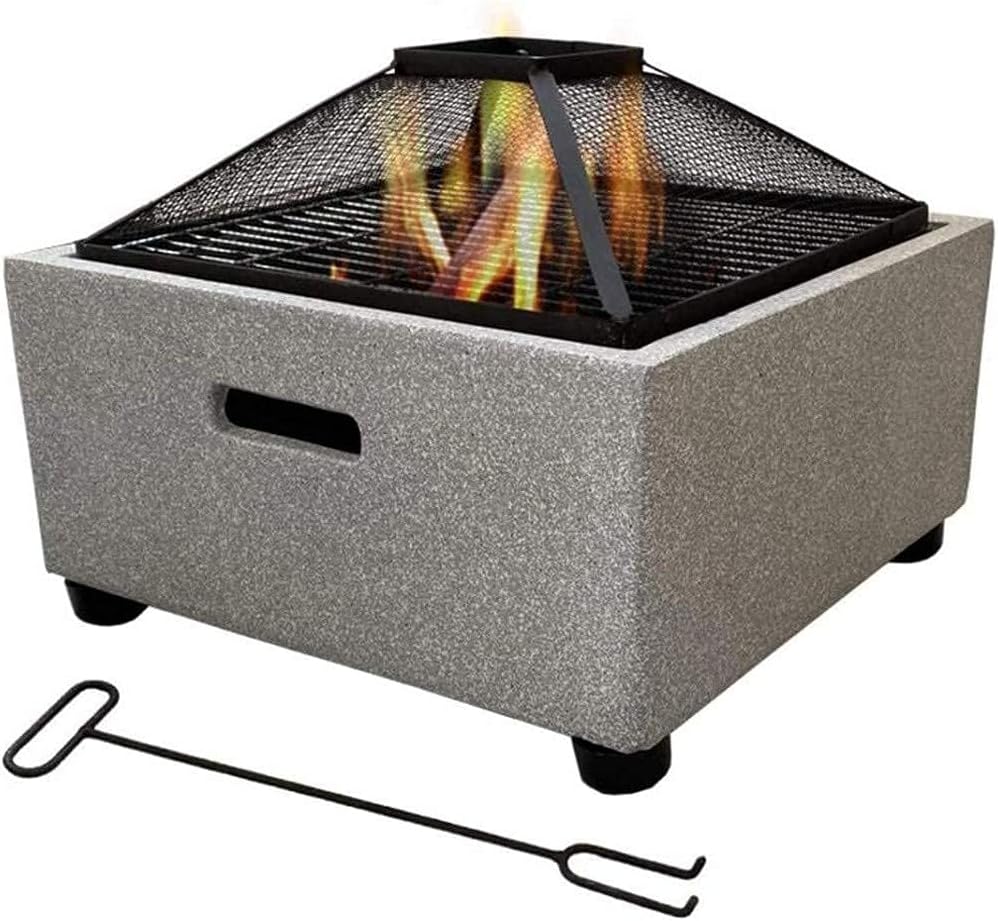 Large Retro Fire Pit Gray Cast Iron Brazier Heater Multifunctional Camping Bowl BBQ for Backyard,Camping,Picnic,Bonfire,Garden