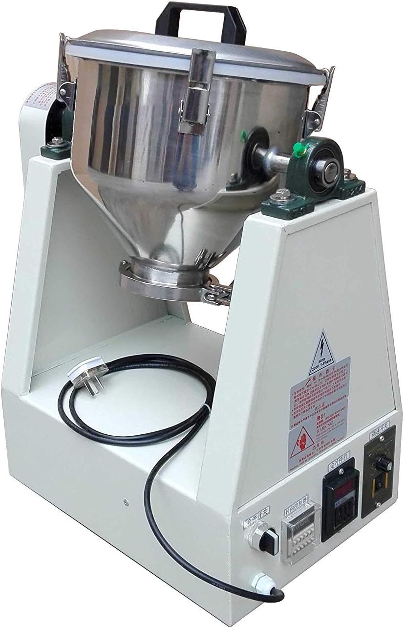 MXBAOHENG YG-3KG Laboratory Powder Mixer Particle Blender Dry Powder Mixing Machine Granule Blender (220V)