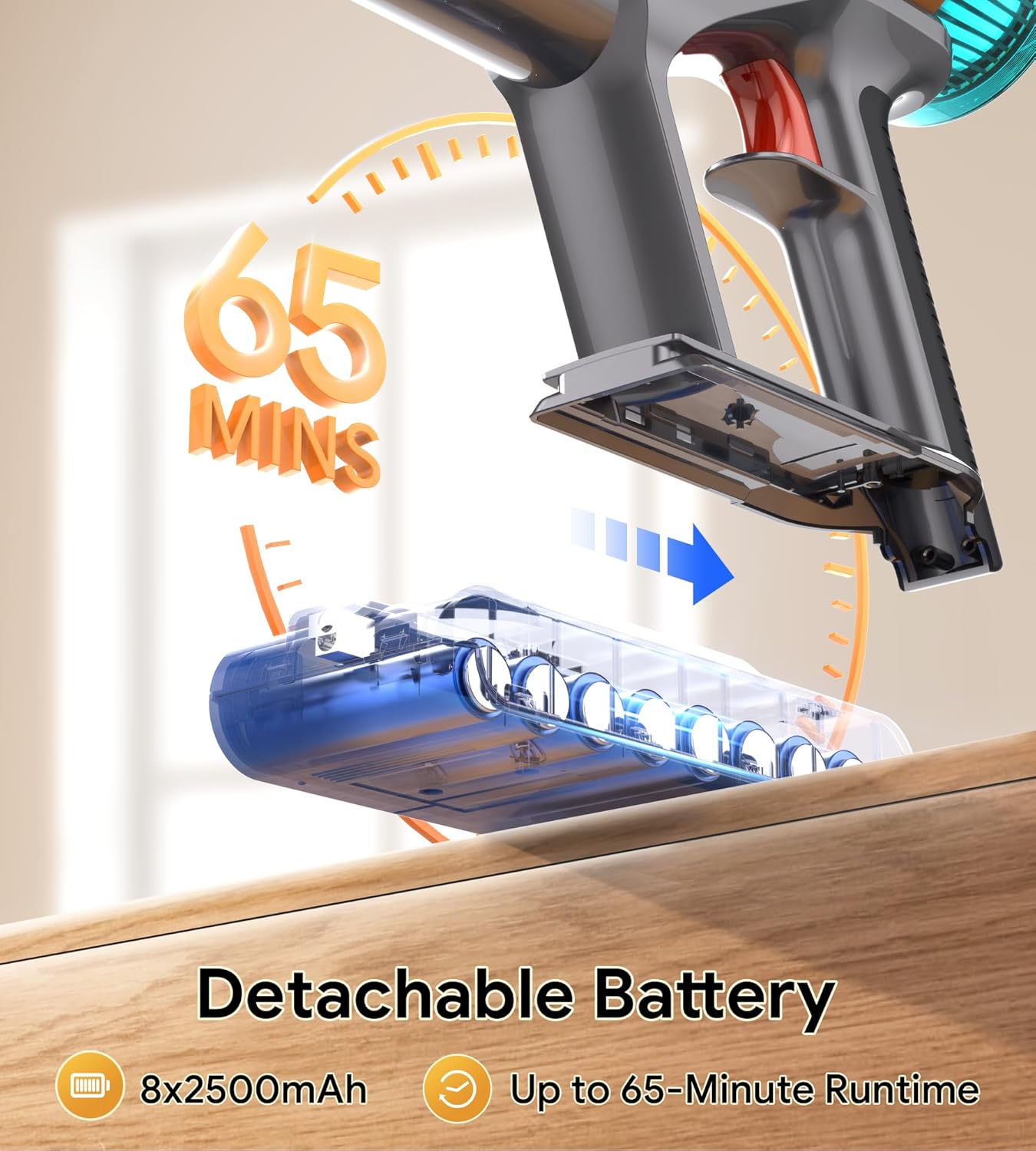 Cordless Vacuum Cleaner and Electric Floor Brush Replacement