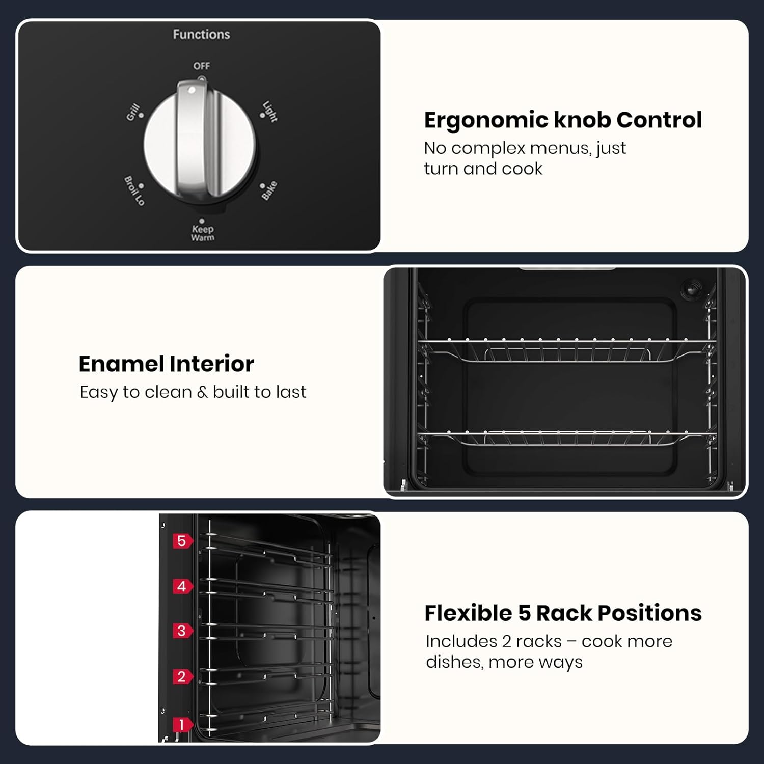 Gasland 24 Inch Electric Wall Oven + Over the Stove Microwave 30 Inch