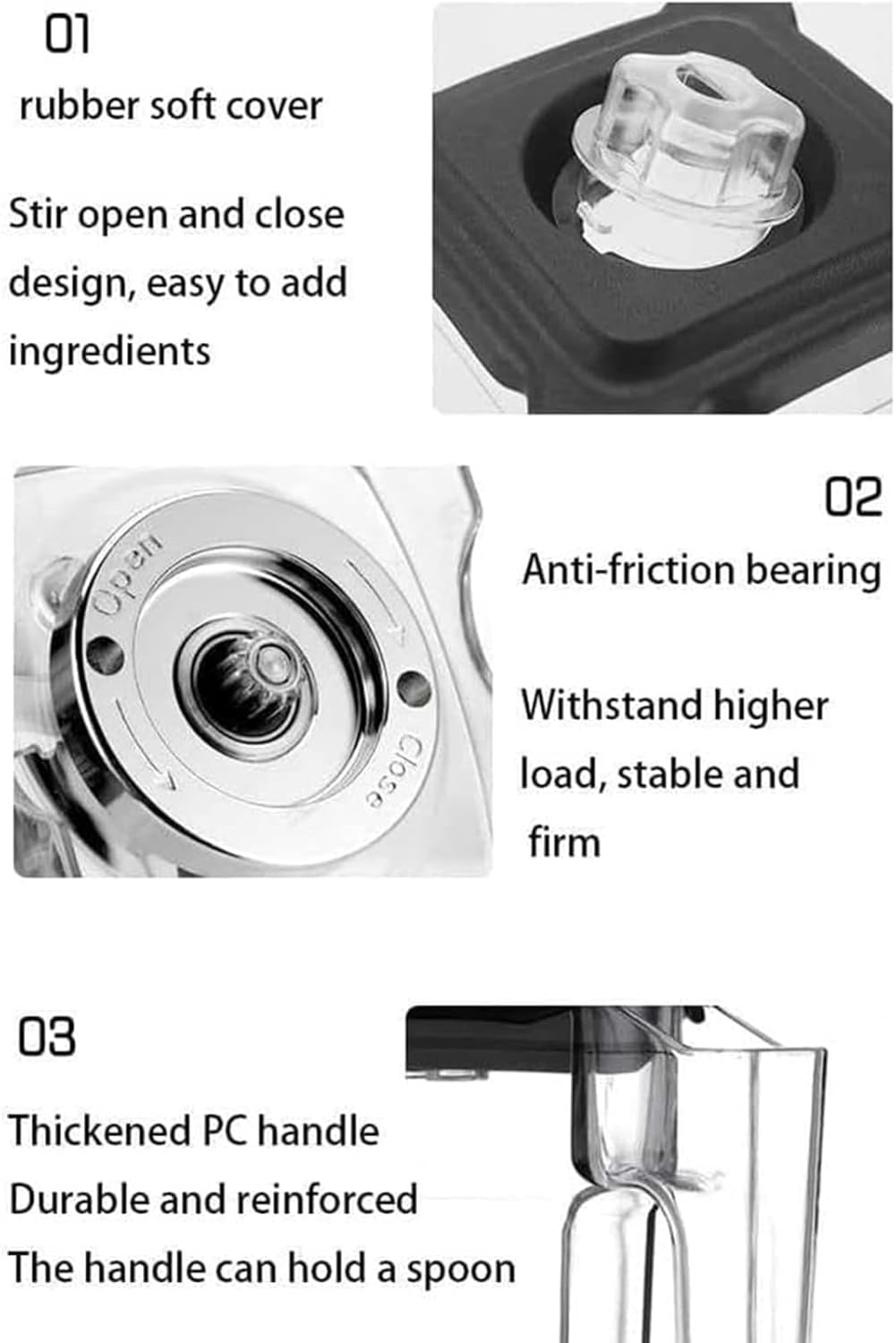 Blender Smoothie Maker, Commercial 2L Electric Smoothie Maker, 17000RPM Kitchen Blender with Soundproof Hood, for Milk Tea Coffee Dessert Leisure Shop