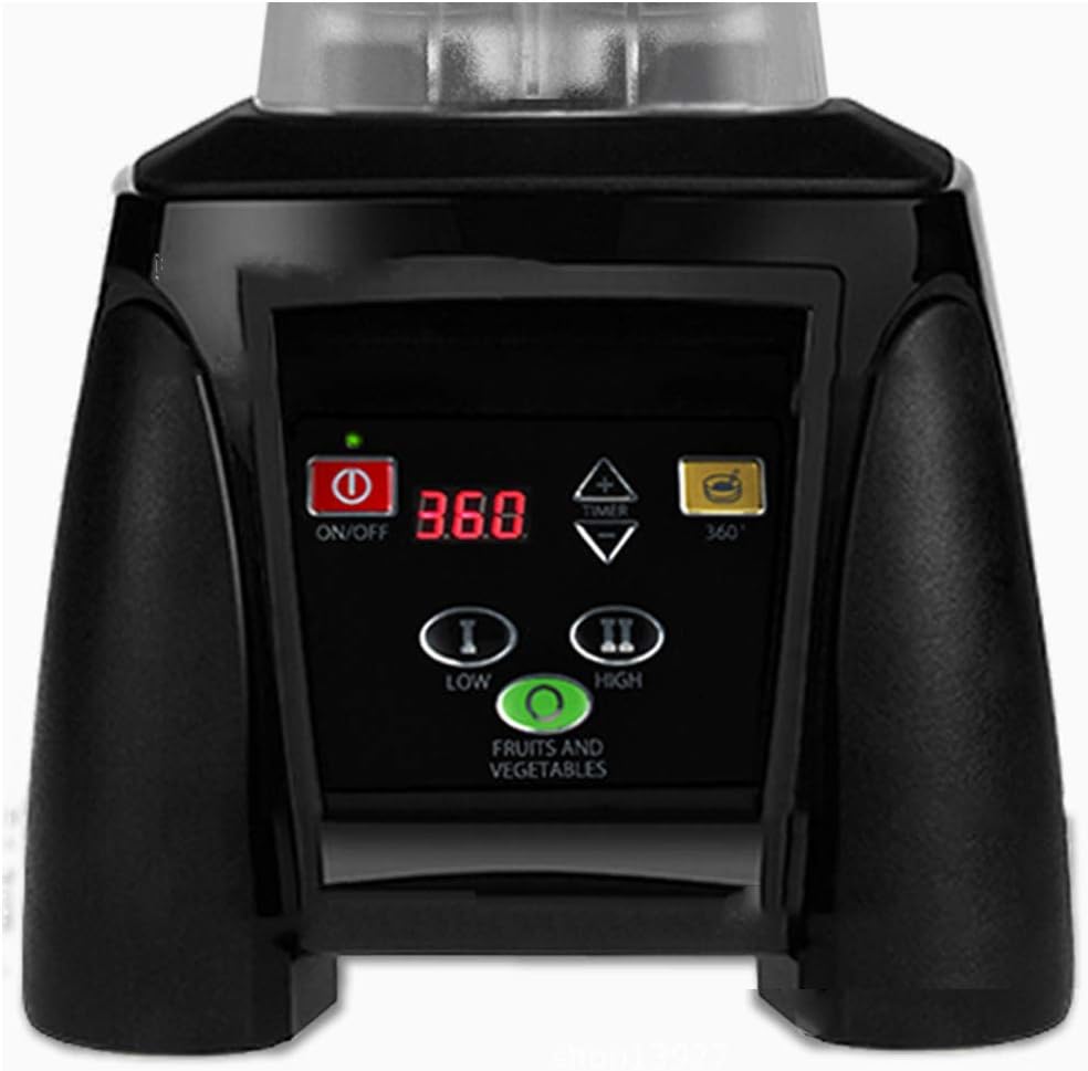 Huanyu Countertop Blender 68 oz 2200W with Speed Control Timer for Fruit Smoothie Ice Soy Milk Hot Soups Frozen Desserts Crush Mix Home Commercial G1100 2L (110V, Black)