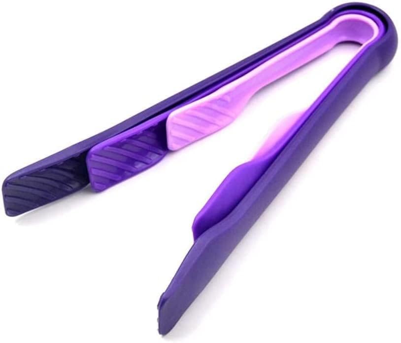 Food Handle Buffet Clip Cooking Utensil Kitchen Bread Tools Purple Pliers