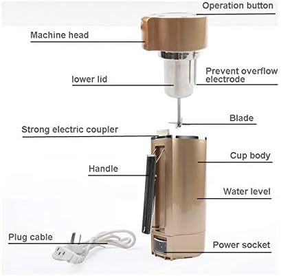 Mini Automatic Soymilk SOYA-Bean Milk Maker Portable Grain Beans Grinder Stainless Steel Juicer Machine Baby Food Blender(D)