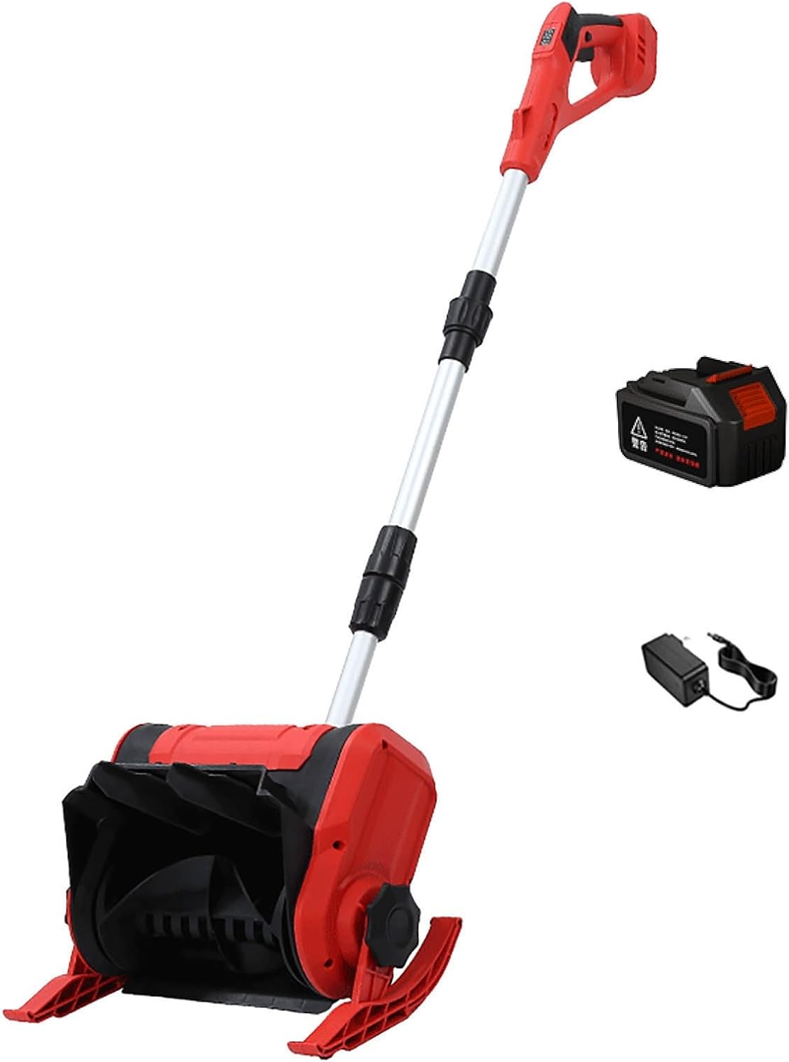 Lightweight Snow Shovel, Efficient Snow Shovel Blower with Retractable Pole, Easy Snow Clearing, Snow Thrower for Driveway Winter Snow Removal(One Battery)