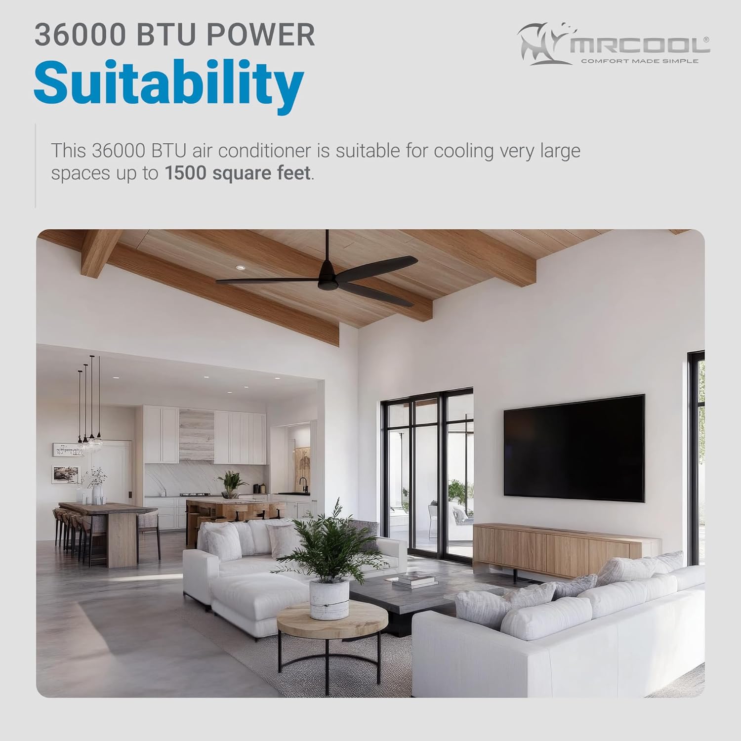 MRCOOL 36000 BTU 230V Ductless Inverter Mini Split Air Conditioner & Heat Pump System, Advantage Series - Wall-Mounted AC Unit w/Heating and Cooling for Home, Office & Commercial Space