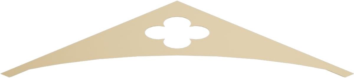 Ekena Millwork GPP048X010X100TUR Turner Architectural Grade PVC Gable Pediments, 48