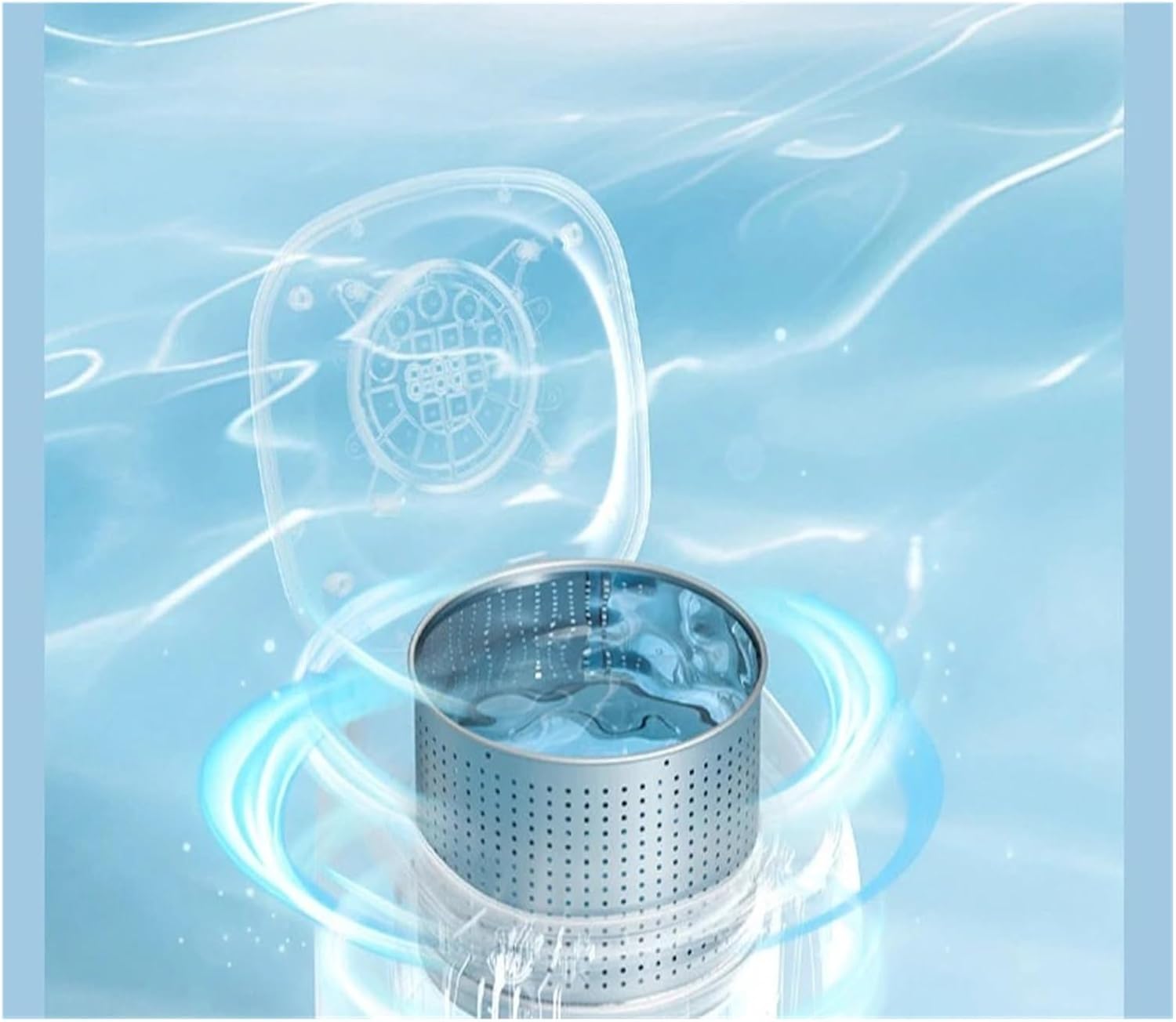 Automatic Underwear Washing Machine, Home Portable, Heated Washing And Drying All In One,for Travel,Camping, RV & Dorms