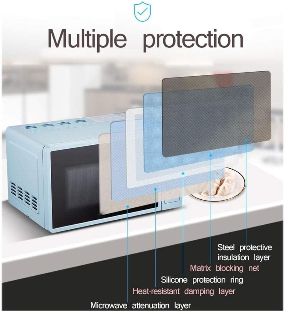 Microwave Oven 20 Litre， 800 Watt， Solo Microwave Oven with Function Defrost， 6 Power Setting， 0-30 Min Timer， One-Touch Express Cook， Easy to Clean， Stylish Design，Blue Useful(Color:A)(A)