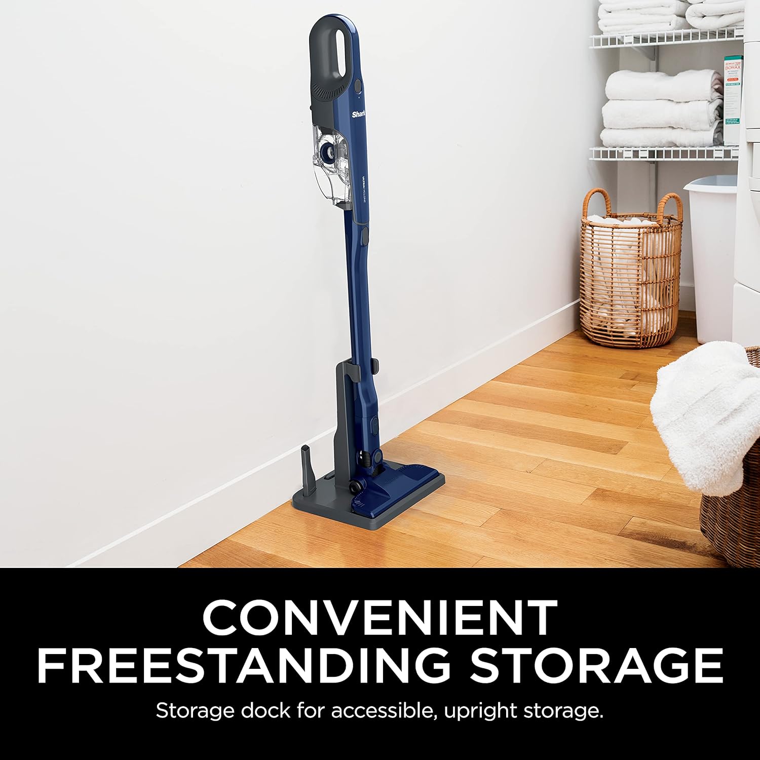 Shark CH964AMZ 2-in-1 Cordless & Handheld Vacuum Ultracyclone System, Ultra-Lightweight and Portable for Car and Home, Washable Filter, XL Dust Cup, Crevice Tool & Scrubbing Brush, Blue