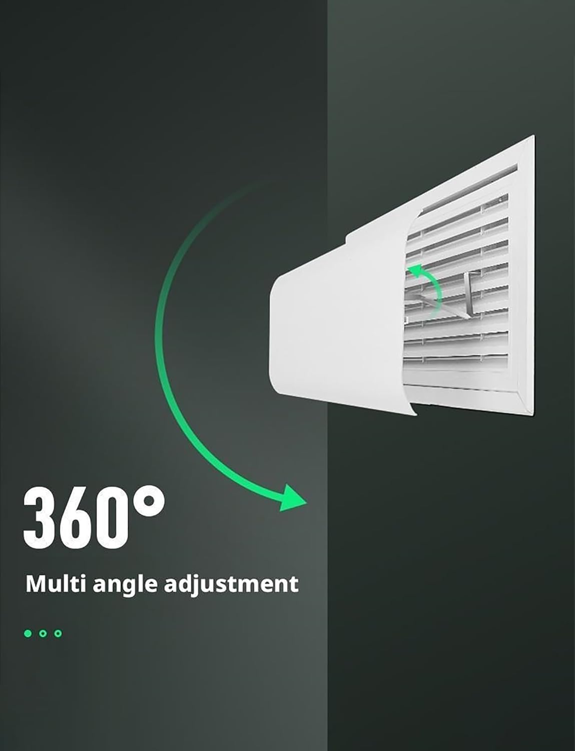 Adjustable Air Conditioner Wind Deflector, Side Wall Direct Blowing Deflector, Air Conditioner Outlet Air Guide Plate
