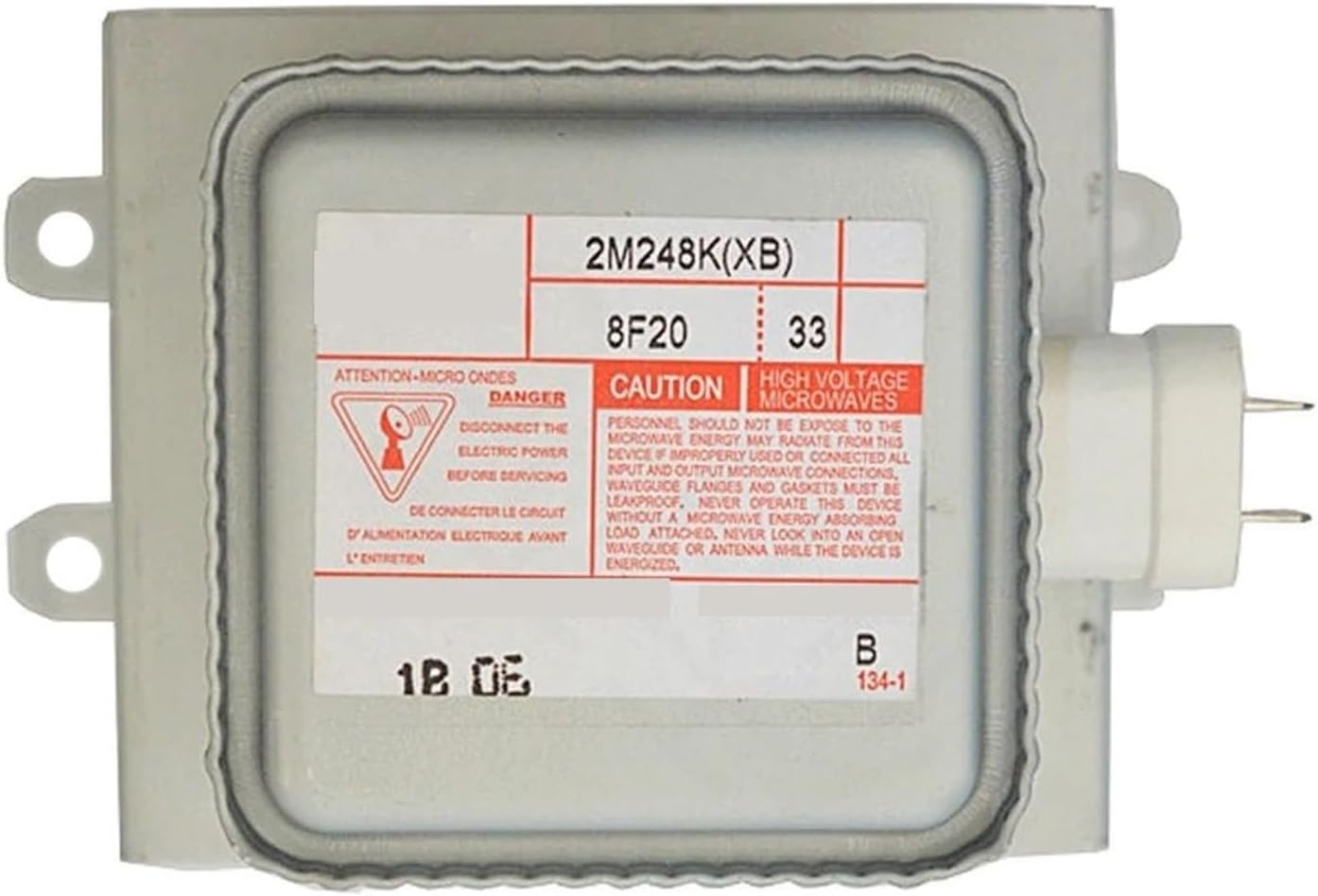 Microwave Oven Magnetron Water Cooled 1000W，Compatible For Toshiba, 2M248K 2M248K(XB), Industrial Microwave Oven Magnetron Replacement