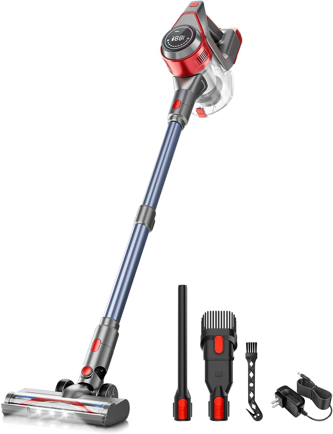 KIKETECH Cordless Vacuum Cleaner, Stick Vacuum Cleaners for Home, Handheld Vacuum Cleaners for Home for Pet Hair/Carpet/Floor Y5