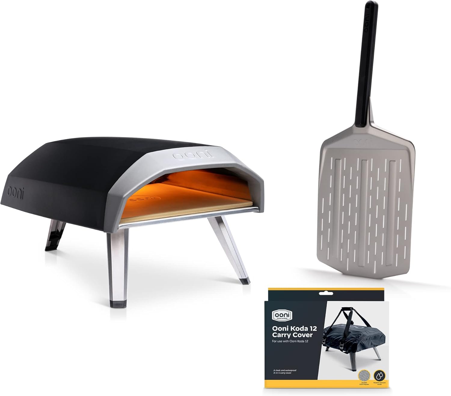 Ooni Koda 12 Portable Gas Pizza Oven - Pro Pizza Oven Bundle - 12