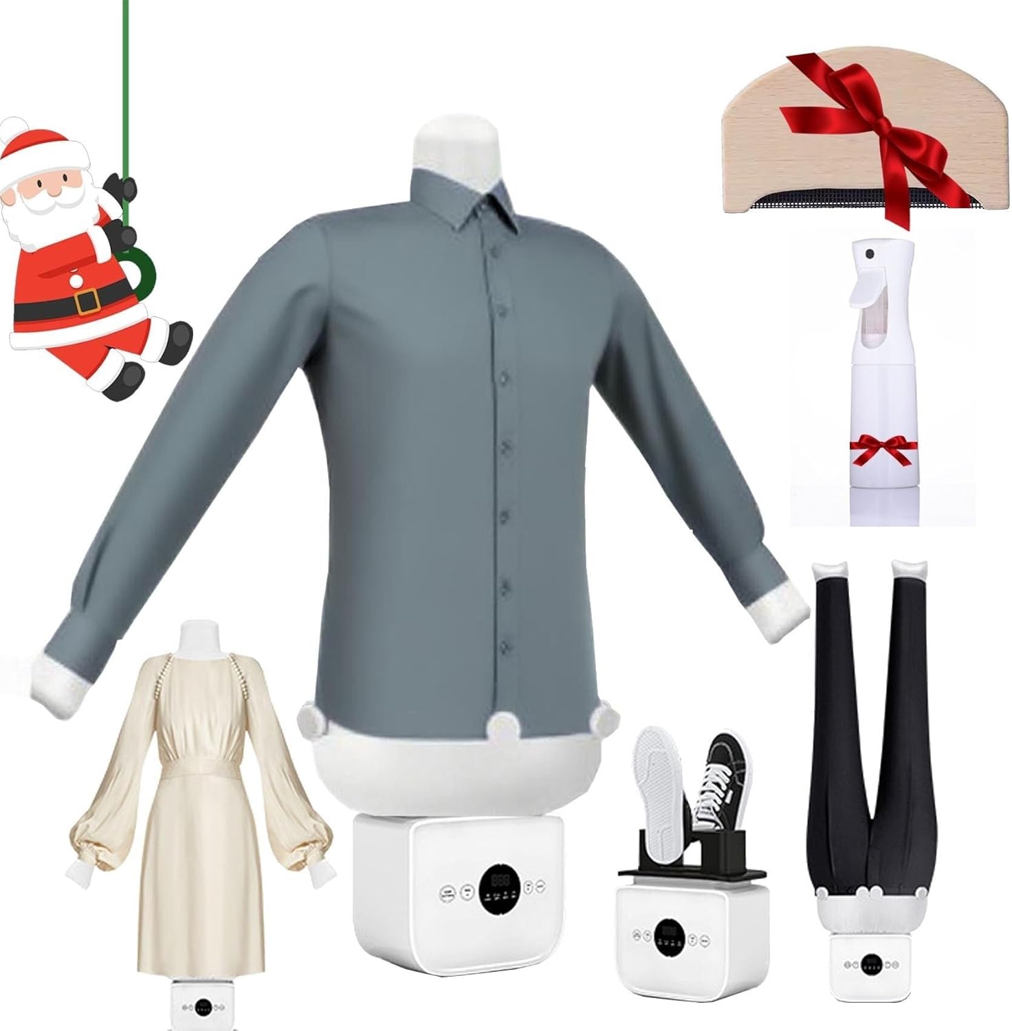 Automatic Ironing Machine, 2026 Upgraded Touched Hands Free 3.0, Steamer 360° Without Blind Spots Drying, 8 Minutes Quick, Automatic Click(Full version)