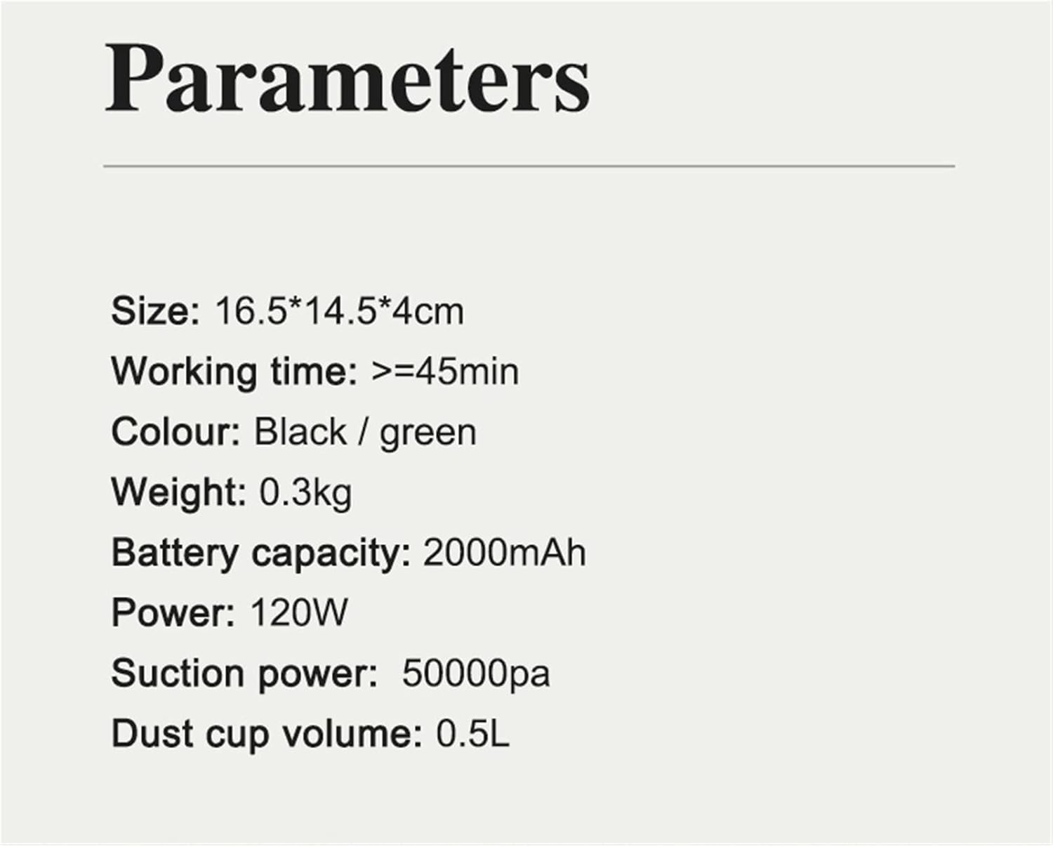 Hand Held Vacuum, Both Dry and Wet Wireless Vacuum Cleaner for Home Powerful Suction Cleaning Tools Handheld Portable Mini Vacuum Cleaner (Color : Green)