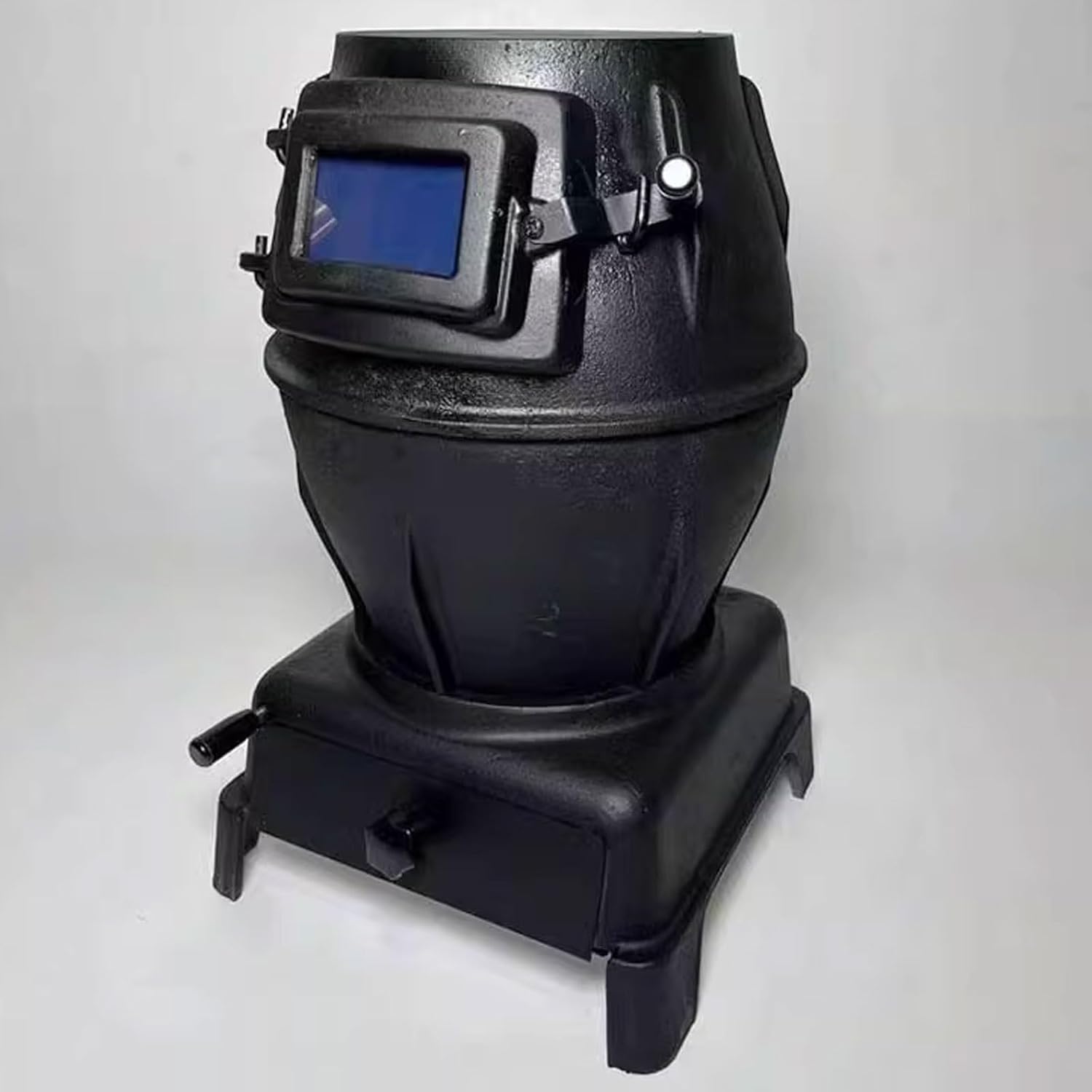 Cast Iron Wood Stove Small Wood Stoves for Heating with Observation Window Multi-purpose Stove Includes Fire Hook, Fire Shovel, and Ashs Hopper 2 Sizes