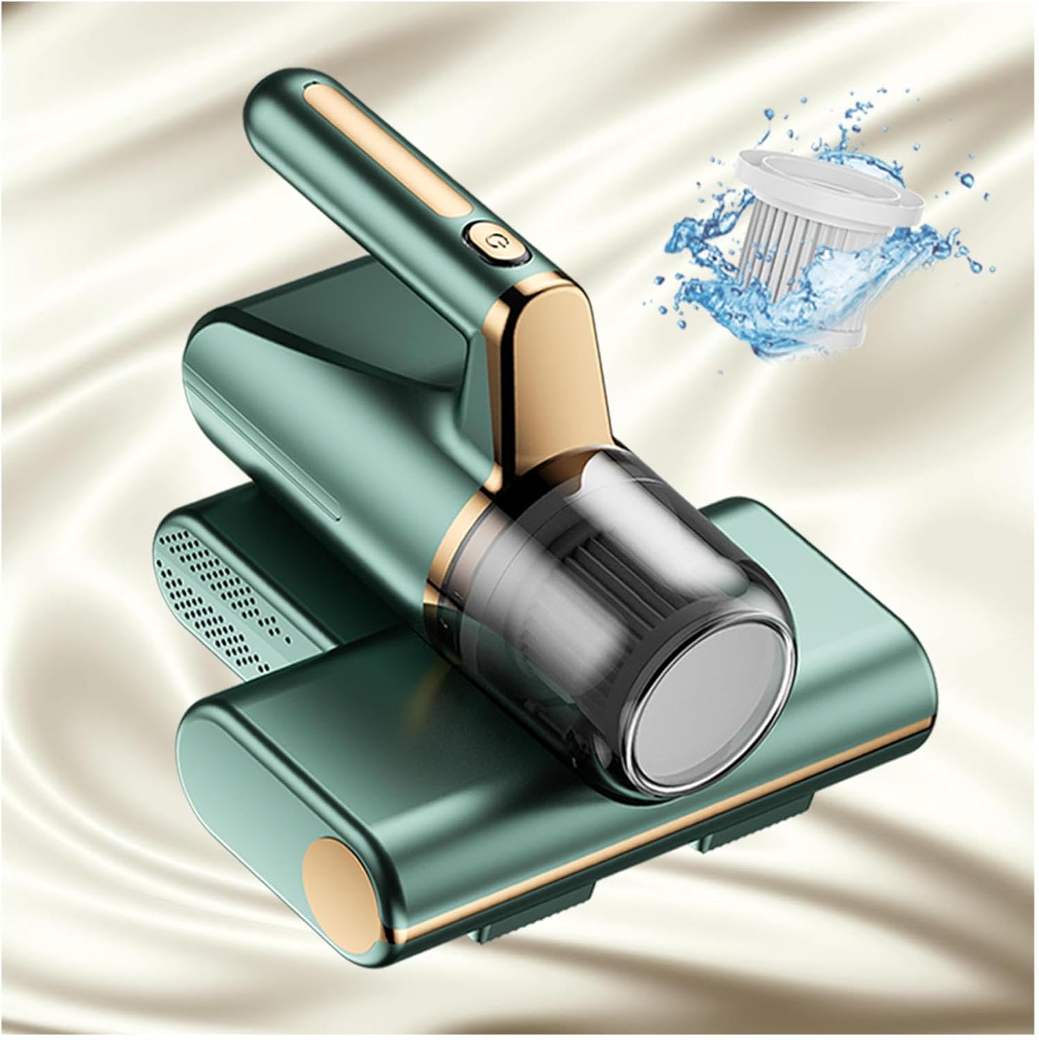 Bed Vacuum Cleaner Uv Sanitizing, 3-in-1 Wireless Mattress Cleaner 14kpa Super Suction Mattress Vacuum Effectively Clean Up Bed, Pillows, Carpets, Etc,Green