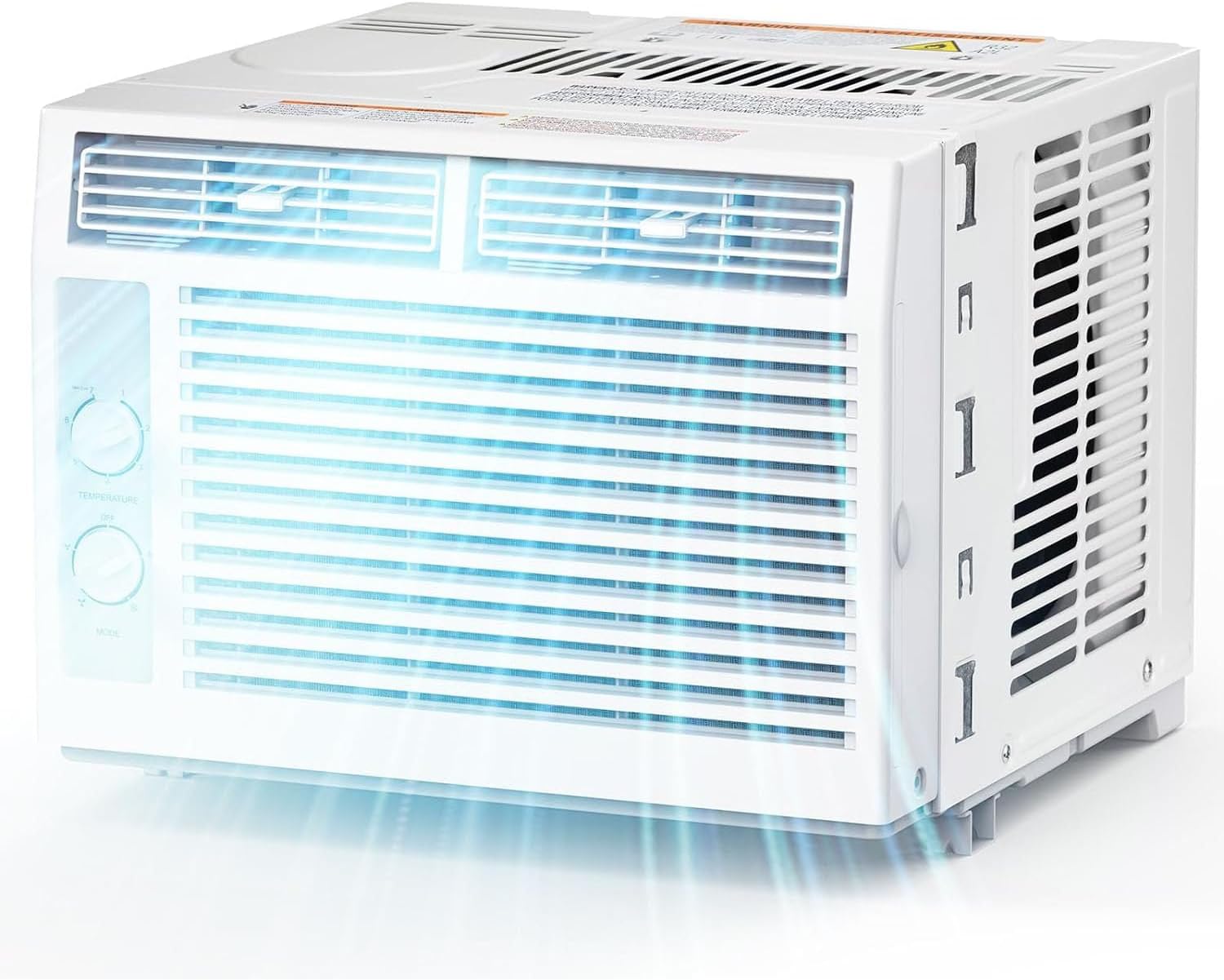 Kndko Window Air Conditioners 5,000BTU, Cools 150 Sq. Ft,2 Cooling Mode & Fan Speeds,Ultra-Quiet, White