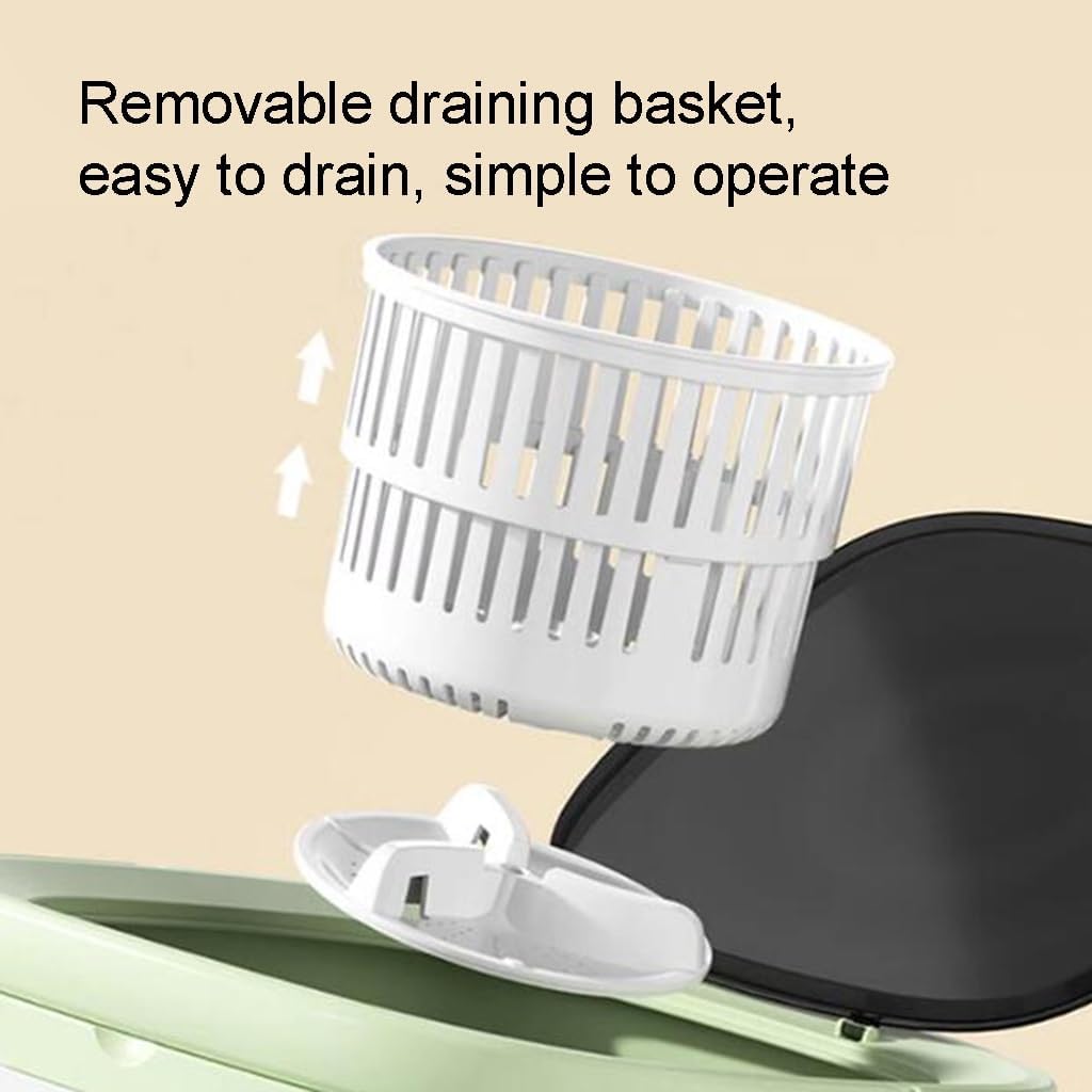 Folding Washing Machine, Small And Large Capacity Portable Washing Machine For Underwear Or Small Items, Suitable For Apartments, Laundry, Camping, RV, Travel (Color : Purple, Size : 42 * 40cm)