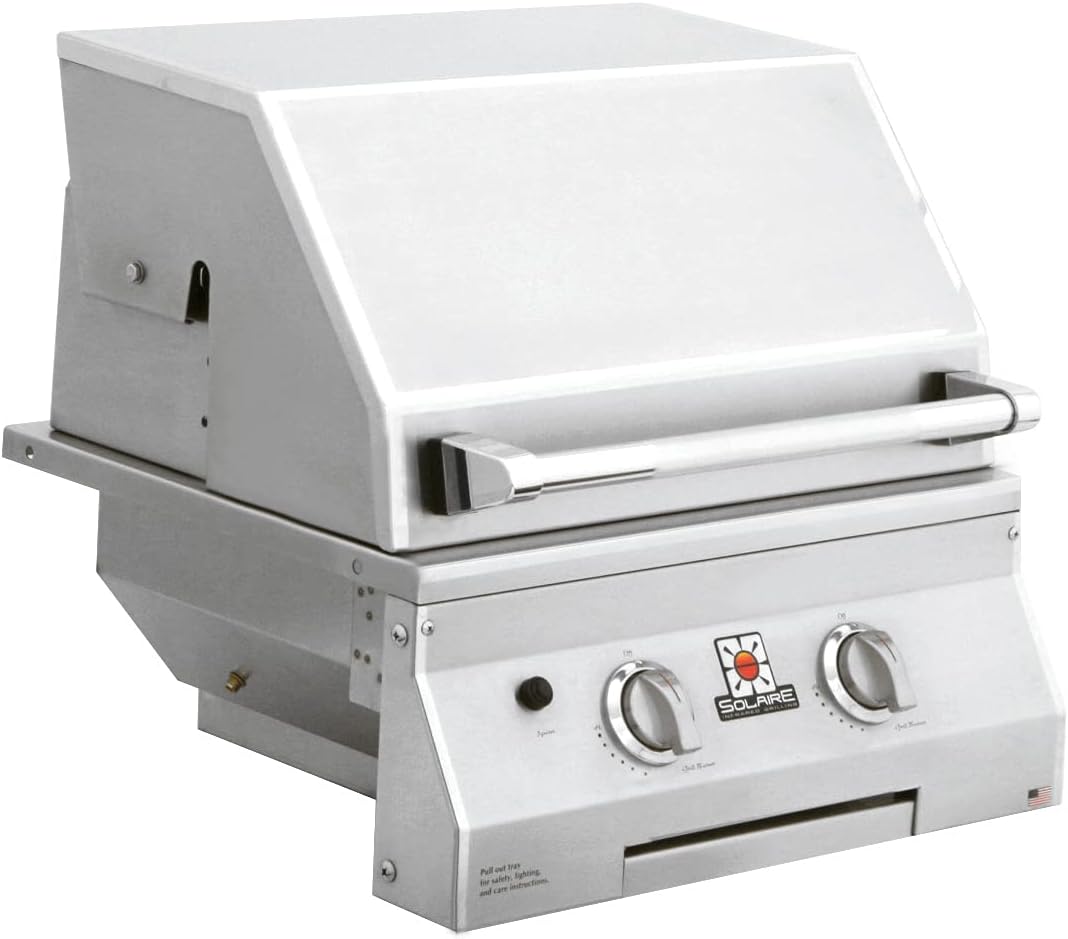 Solaire InfraVection Built-in Grill (SOL-IRBQ-21GVI-LP), 21-Inches, Propane