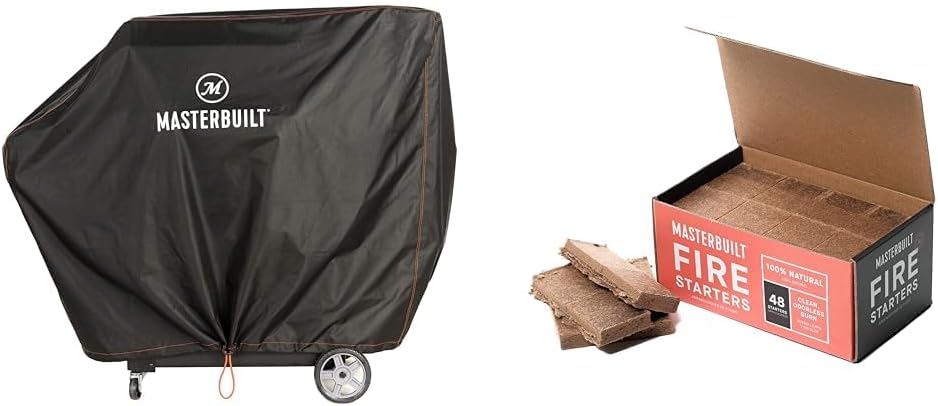 Masterbuilt Gravity 1050 XL Digital Charcoal Grill + Smoker Bundle with 48 Count Fire Starters