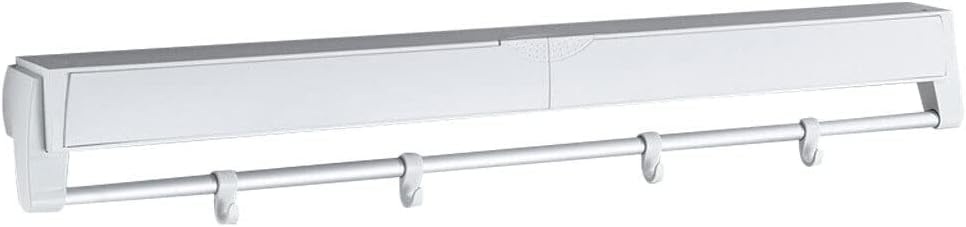 Xuthusman Wall-Mount Clothes Storage Drying Rack Retractable Dryer Hanger for Bathroom,Balcony,Closet and Laundry Room White